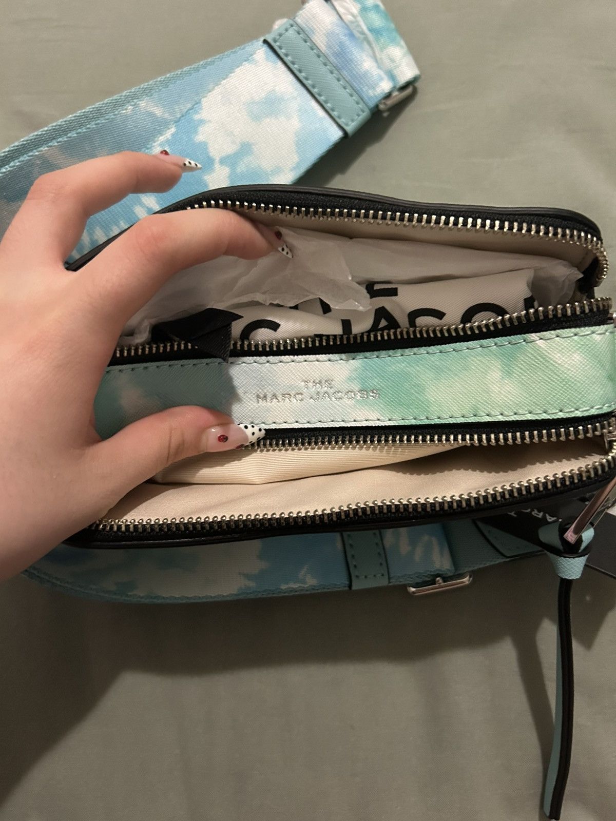 Marc Jacobs Marc Jacobs Tie Dye Snapshot Bag Saffiano Leather Size ONE SIZE - 4 Thumbnail