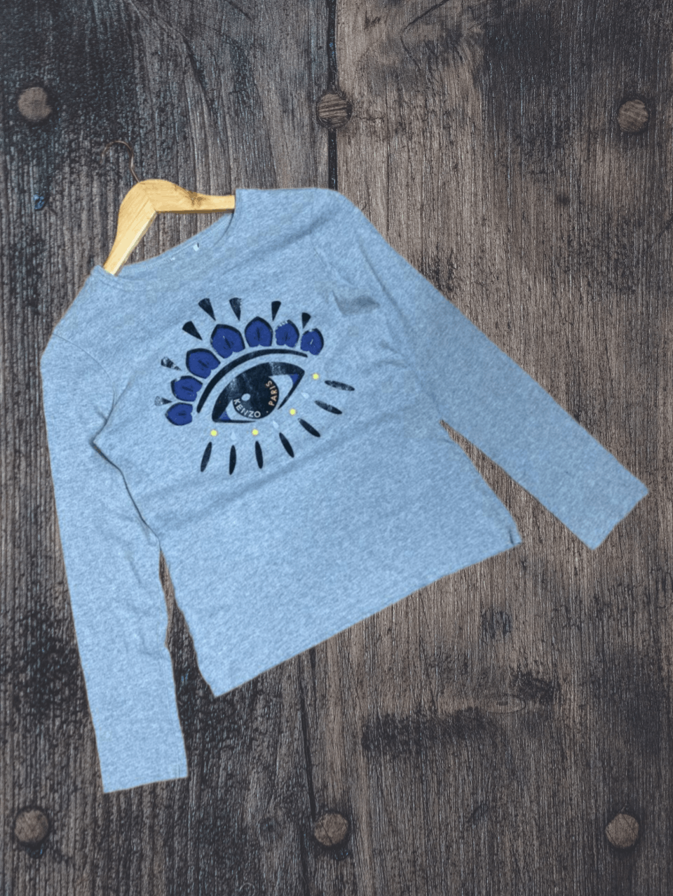 Japanese Brand Kenzo Vintage VINTAGE Kenzo PARIS ClassicBIG LOGO Eye Sweatshirt Grailed