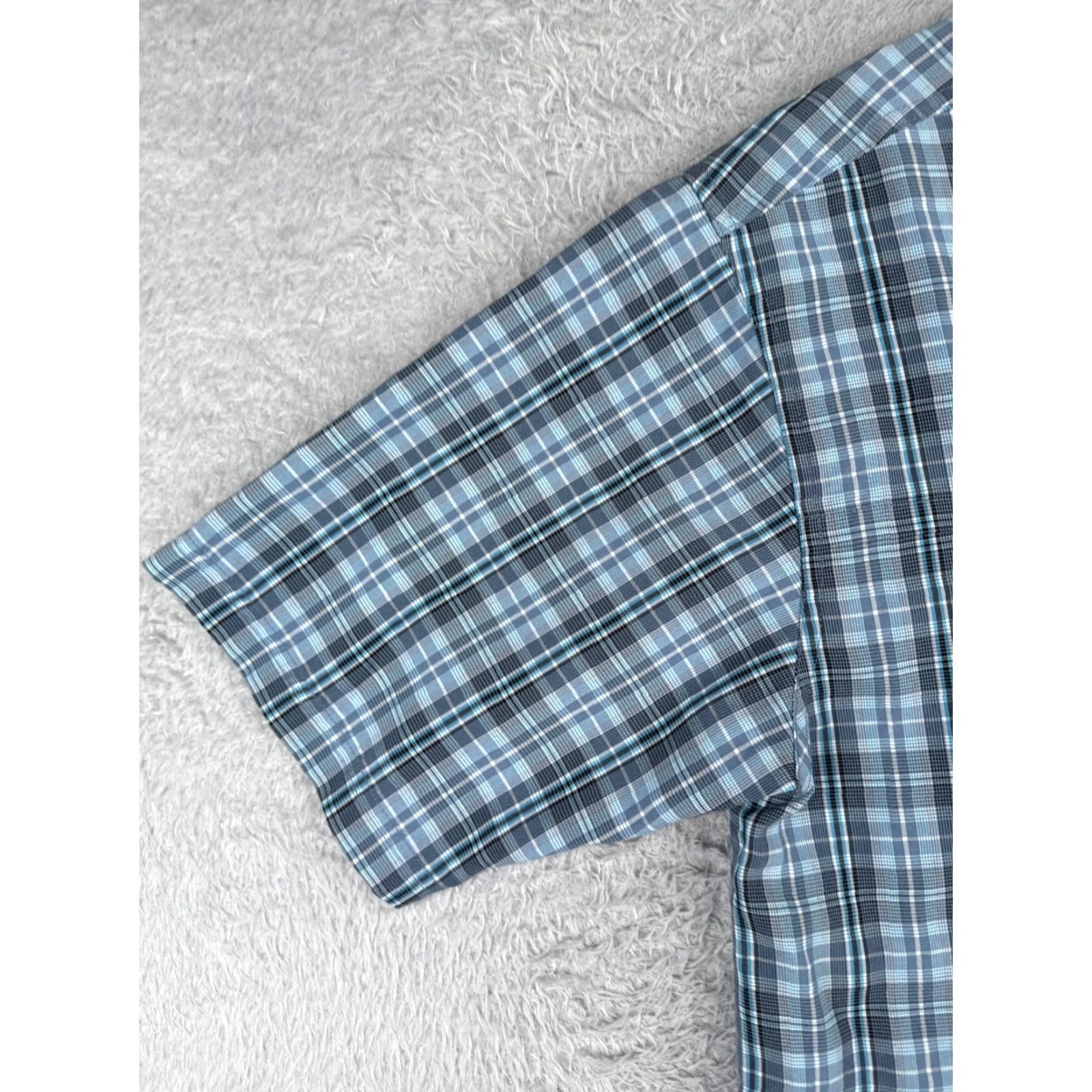 The North Face The North Face Shirt Men Medium Blue Black Plaid Button Up Modal Blend Size US M / EU 48-50 / 2 - 3 Thumbnail