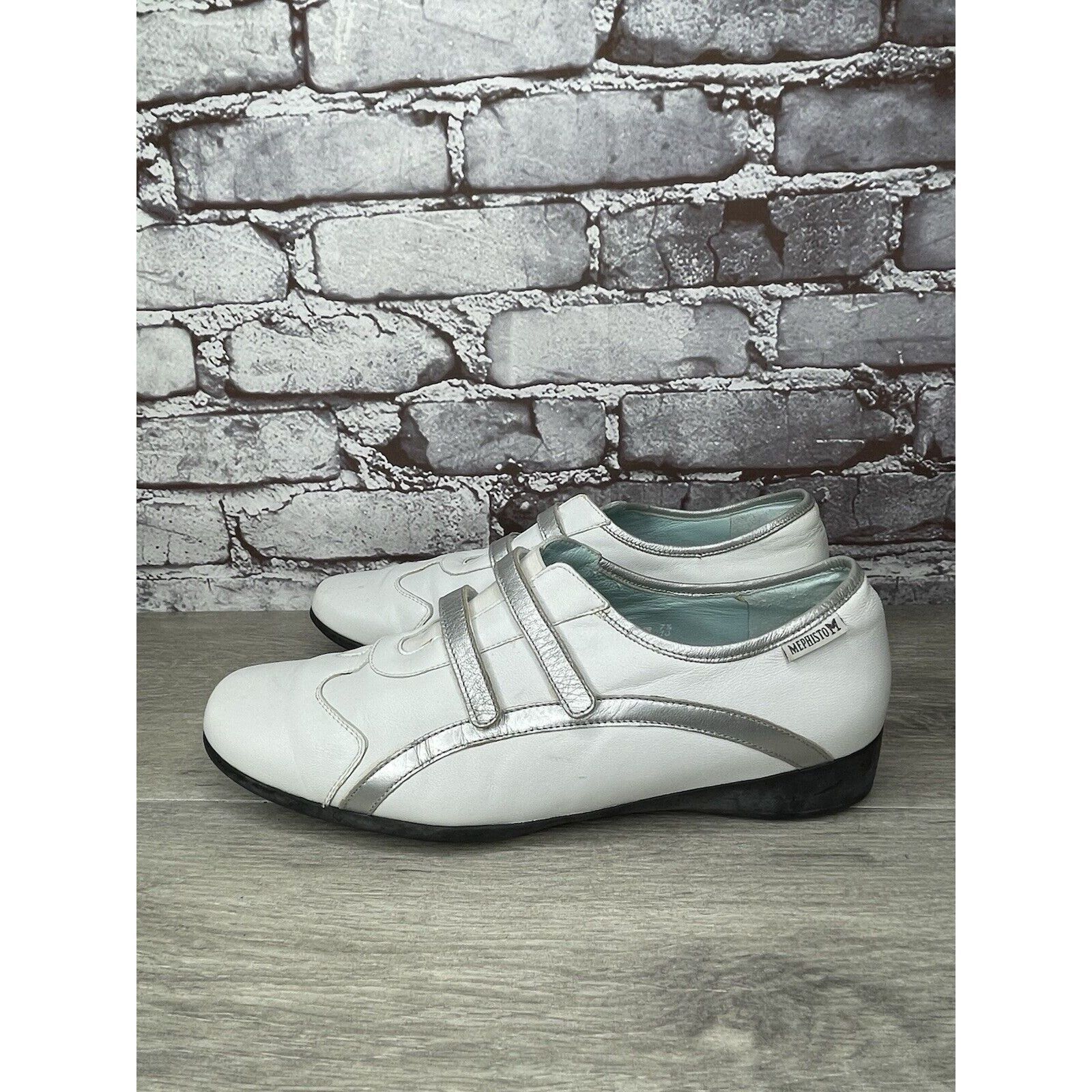 Mephisto Mephisto Cool Air White Leather Strap Driving Loafers Shoes Size US 10 / IT 40 - 1 Thumbnail