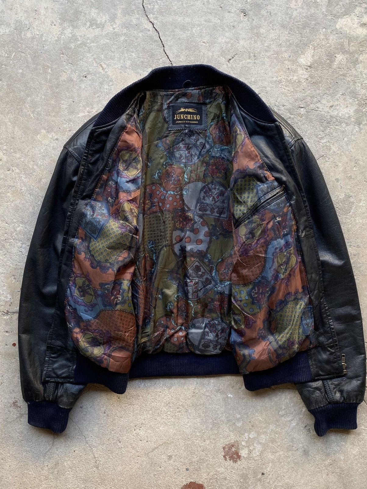 Japanese Brand Mr.Junko leather Jacket Size US L / EU 52-54 / 3 - 6 Thumbnail