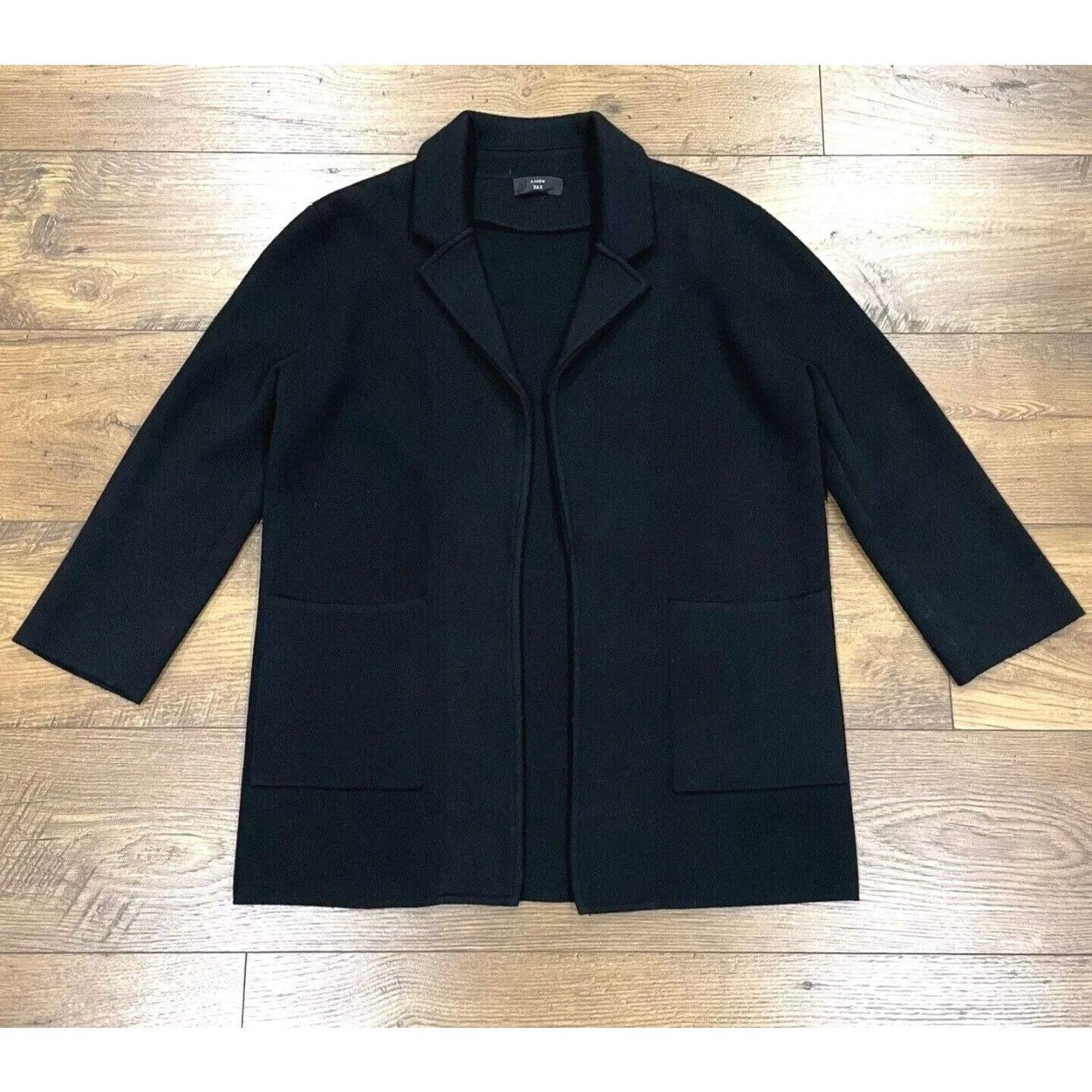 J.Crew J. Crew Sophi Re-Imagined Black Plazer Wool Blend Cardigan Size XL / US 12-14 / IT 48-50 - 7 Thumbnail