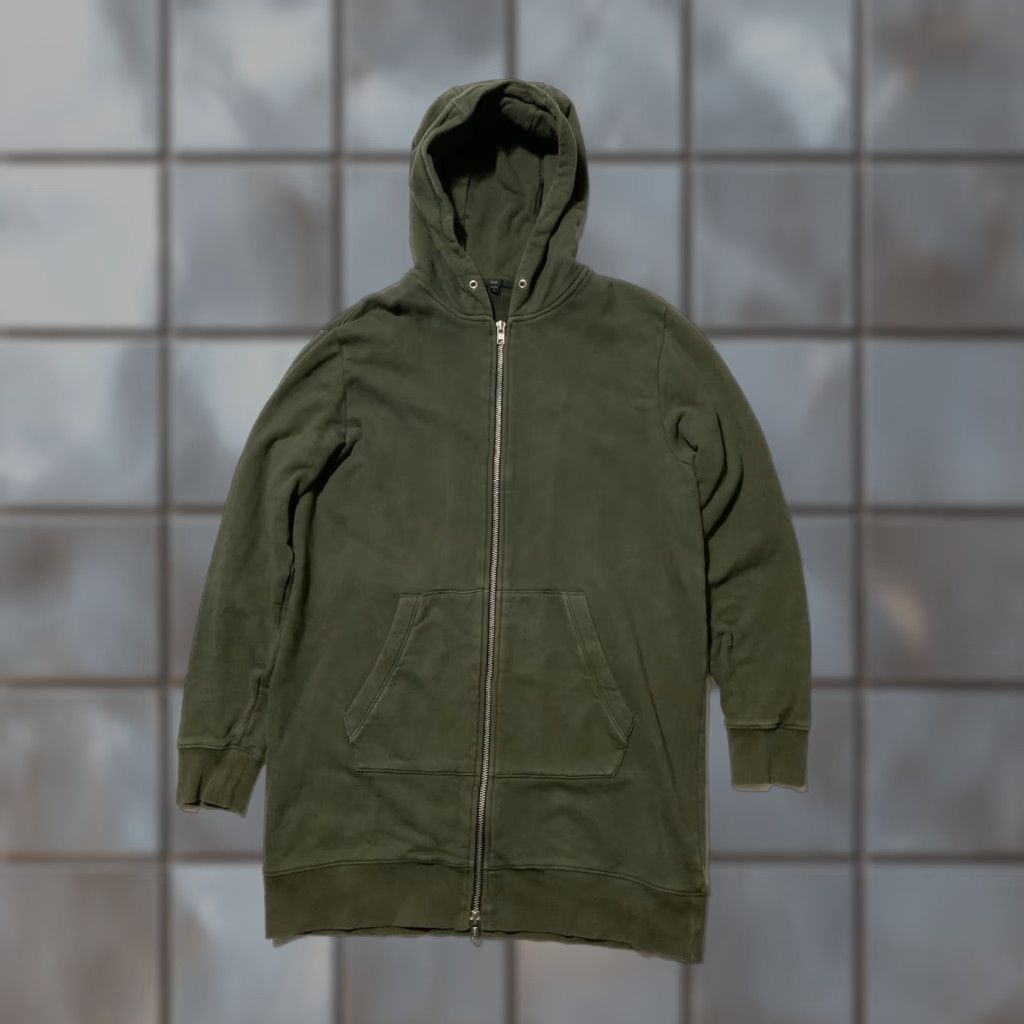 Architect VINTAGE 5CM Brutalism Architect Your Future Skull Archive Japan Patch Longline Hoodie Mens Large Green Full Zip Size US L / EU 52-54 / 3 - 1 Thumbnail