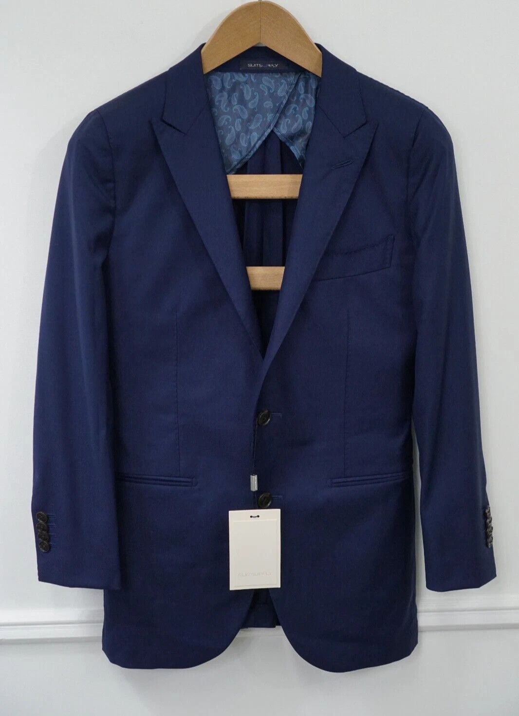 Suitsupply Men Suitsupply Blazer La Spalla Peak Wool Size 23 UK/US36S Size 36S - 1 Thumbnail