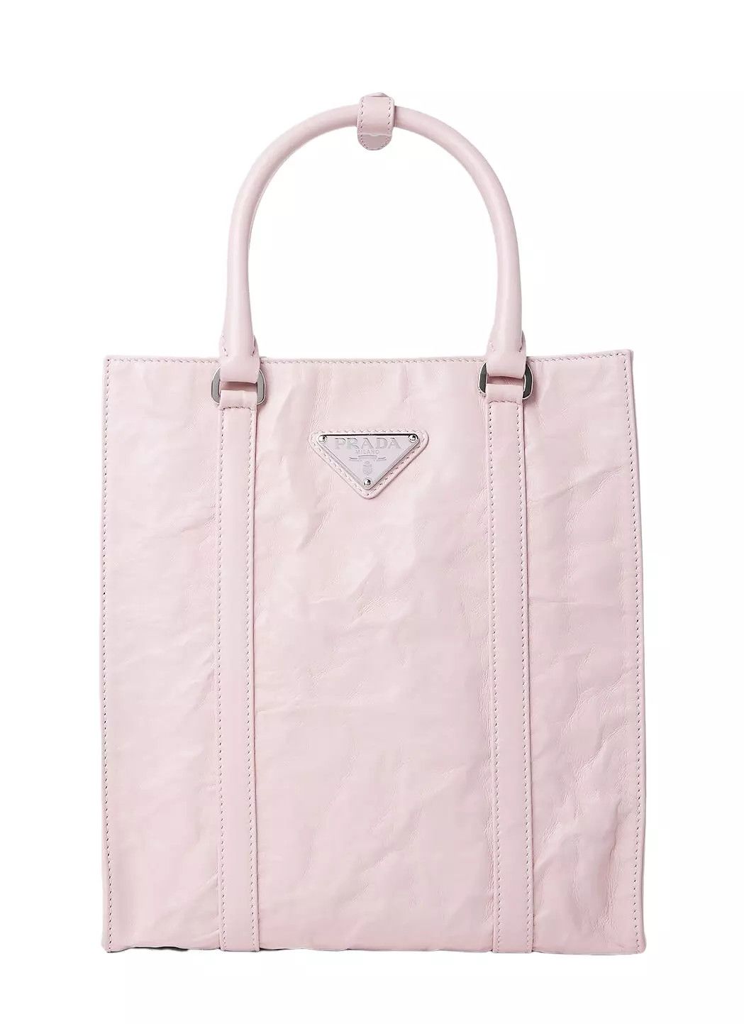 Prada PRADA Pink Leather Tote Bag New Size ONE SIZE - 1 Thumbnail