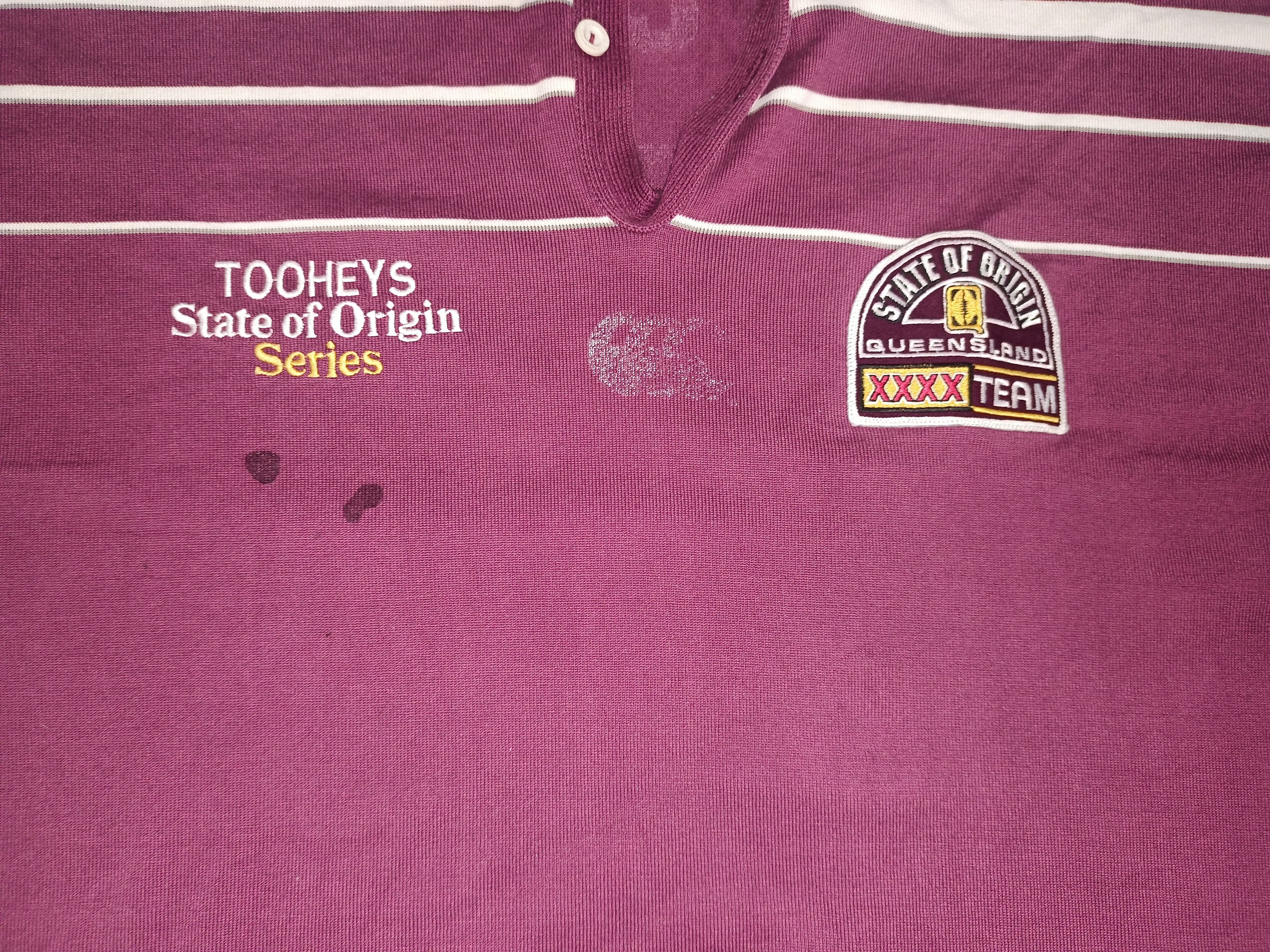 Canterbury of New Zealand × Vintage Vintage 1996 Queensland maroon rugby league jersey Size US XL / EU 56 / 4 - 2 Thumbnail