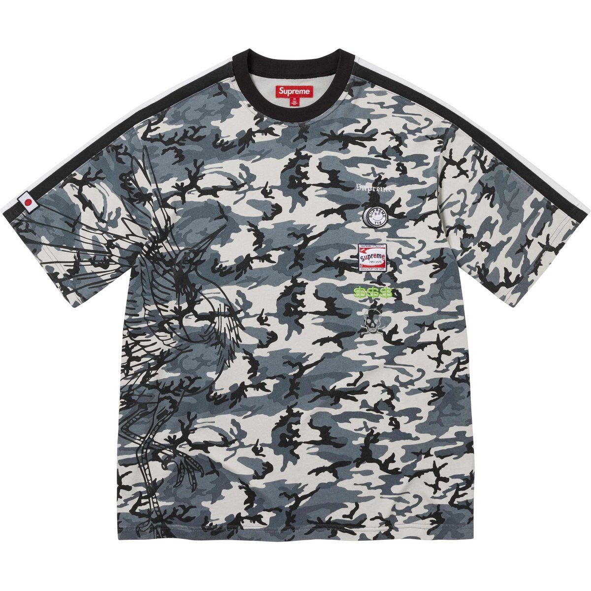 Supreme Supreme Crane S/S Top Black Camo Size US XXL / EU 58 / 5 - 2 Thumbnail