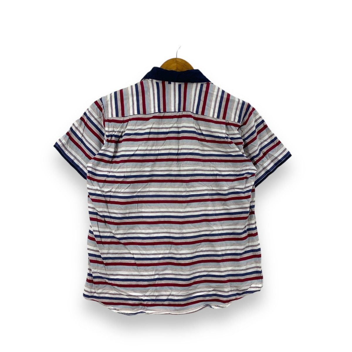 Takeo Kikuchi Vintage TAKEO KIKUCHI JAPAN Collection Striped Pocket Polo Size US M / EU 48-50 / 2 - 3 Thumbnail