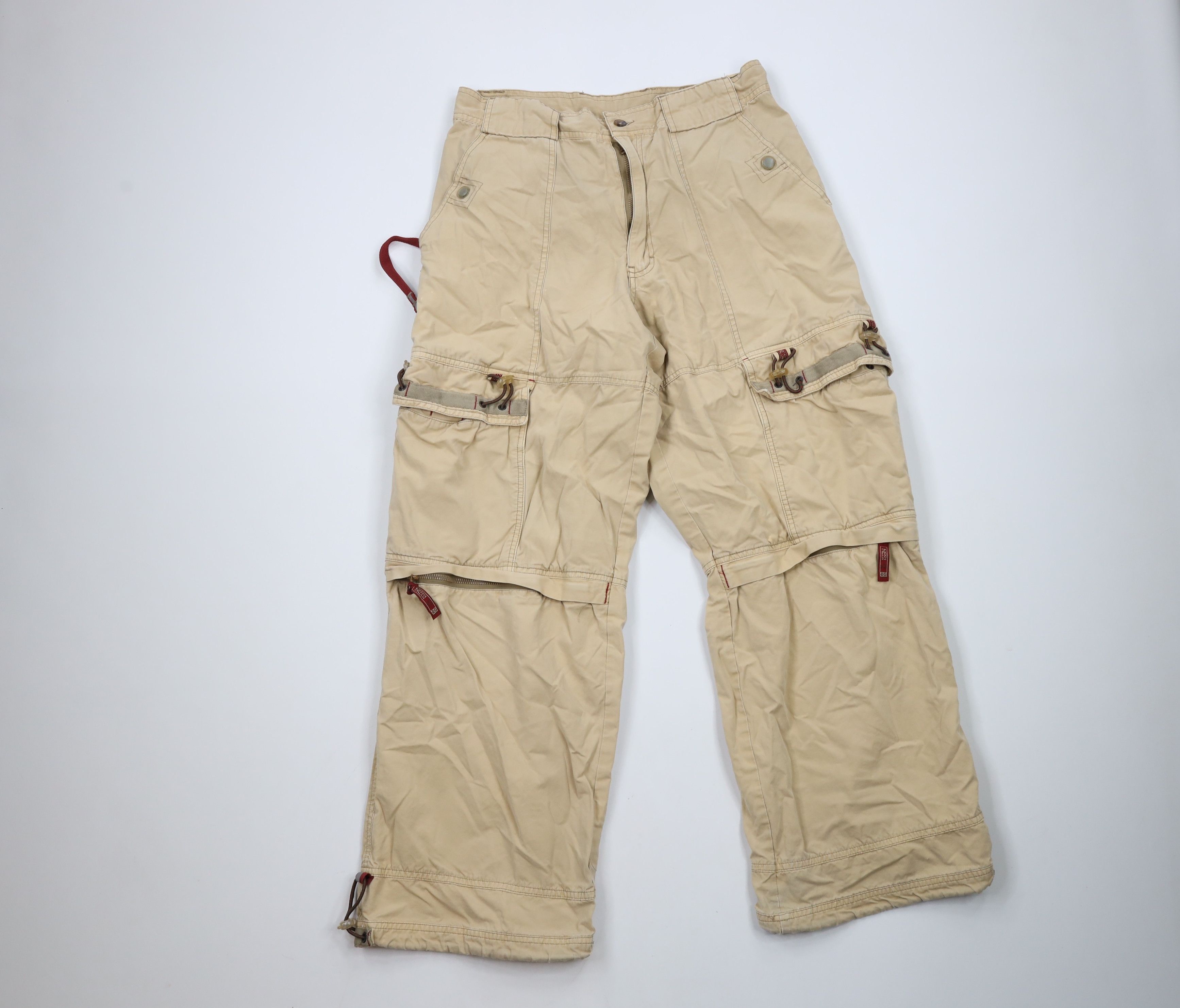 Vintage 90s Streetwear Wide Leg Skateboard Convertible Pants