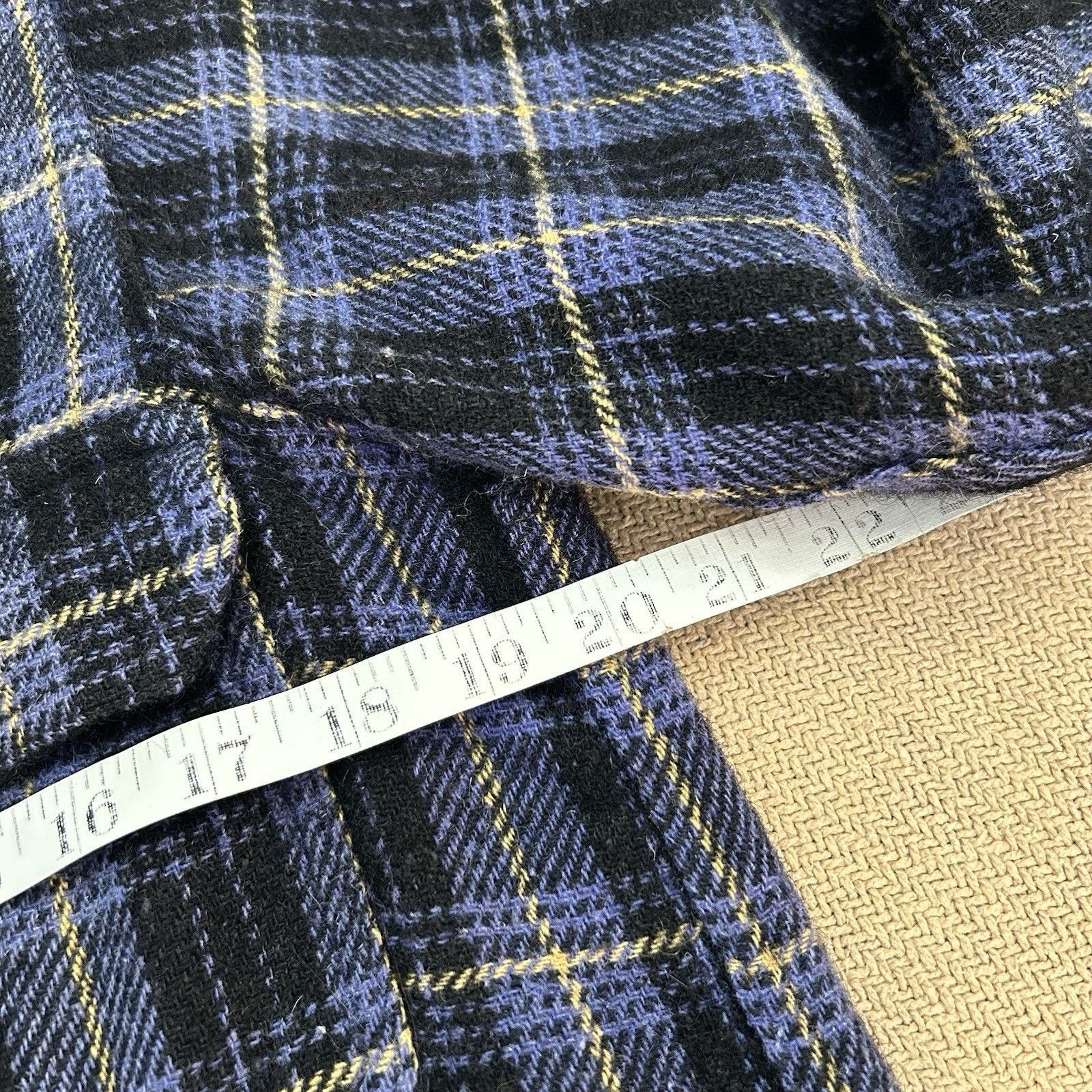 Vintage 50s Balsam Flannel All Wool Thick Plaid Work Button Up Shirt Size US M / EU 48-50 / 2 - 5 Thumbnail