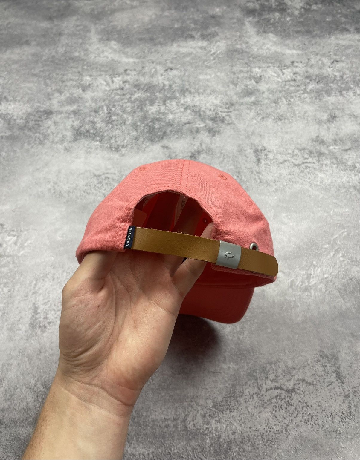 Lacoste Lacoste Pink Big Logo Crocodile Cap Hat Size ONE SIZE - 7 Thumbnail