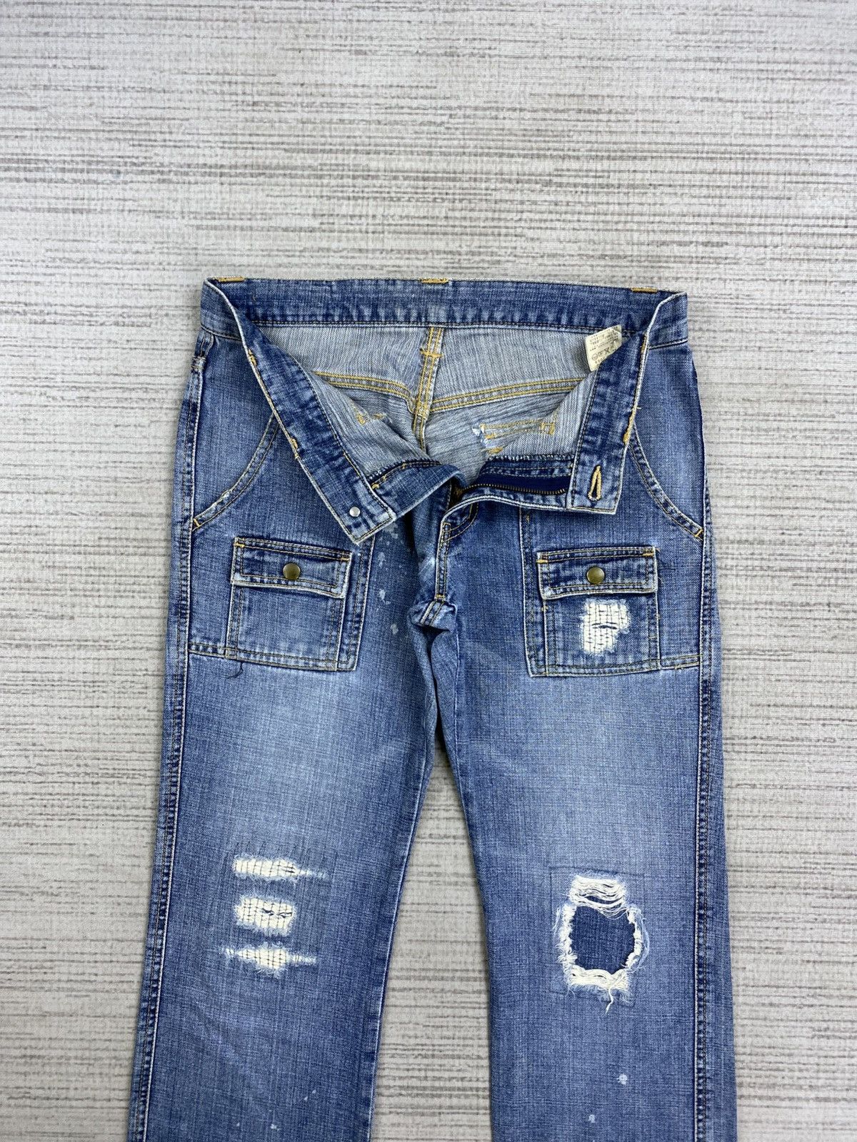 Boycott × Vintage Vintage Boycott Bush Pants Distressed Denim Rare Jeans Size US 32 / EU 48 - 9 Thumbnail