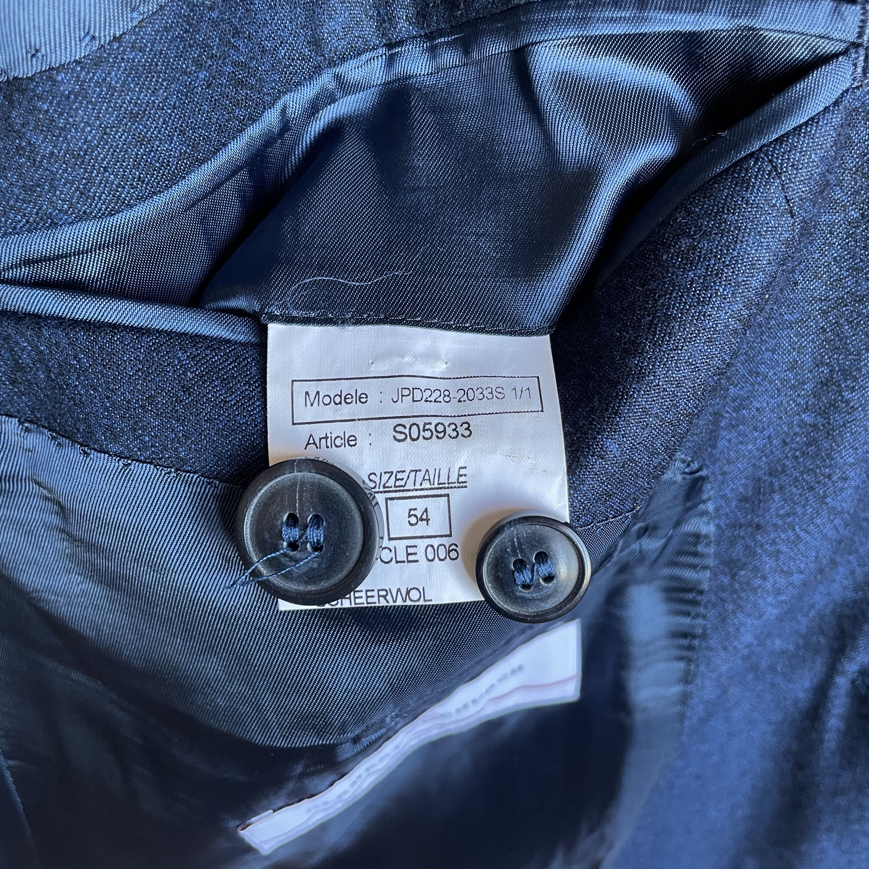 Other Clements and Church Bespoke 3 Pieces Navy Wool Suit Size 44R - 23 Thumbnail