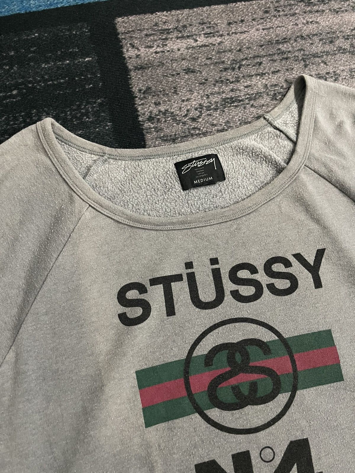 Stussy × Vintage Vintage Stussy No 4 x Gucci Sweatshirt Size M / US 6-8 / IT 42-44 - 9 Thumbnail