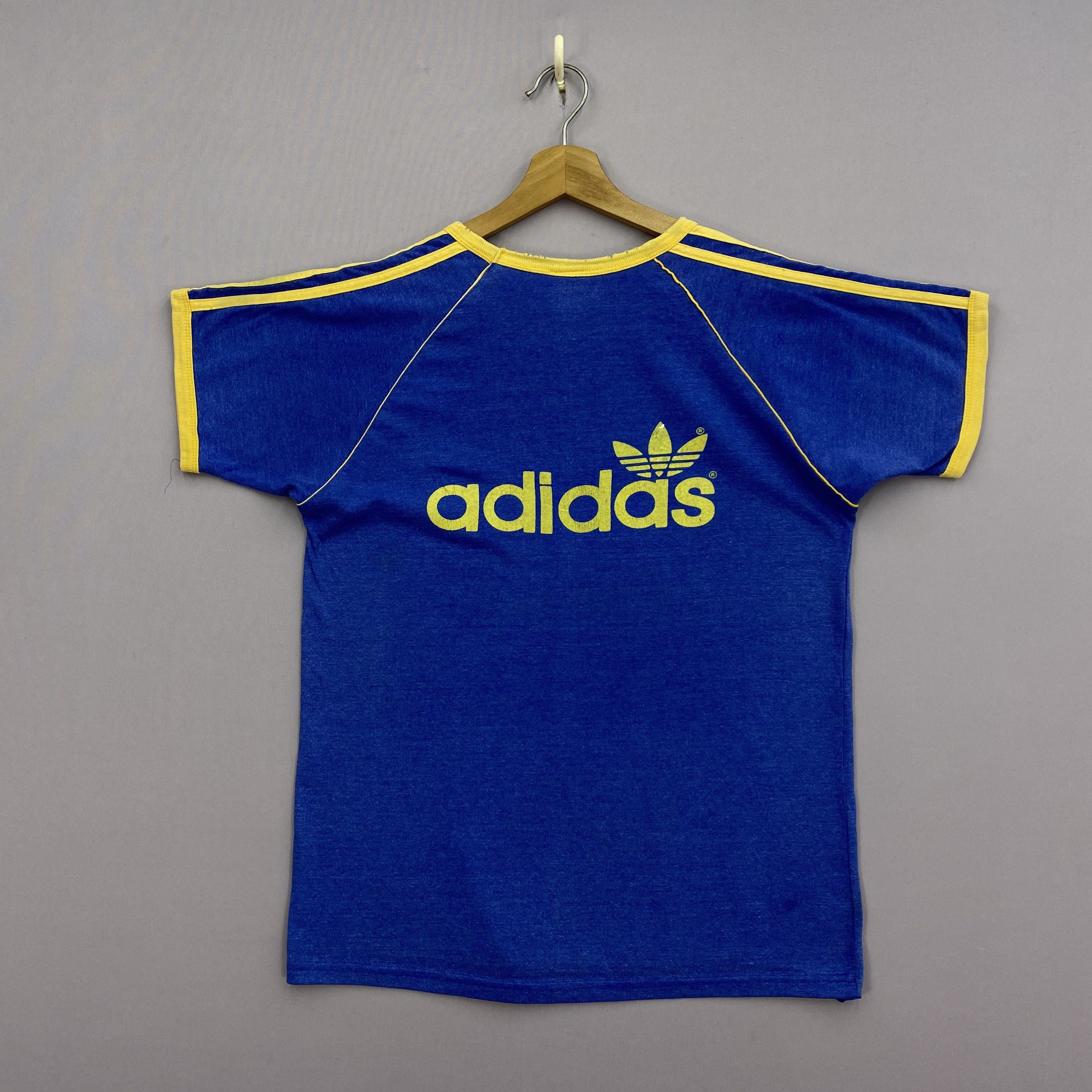 Vintage Vintage 70s Adidas T-Shirt Adidas Trefoil Ringer Tee Size US M / EU 48-50 / 2 - 1 Thumbnail