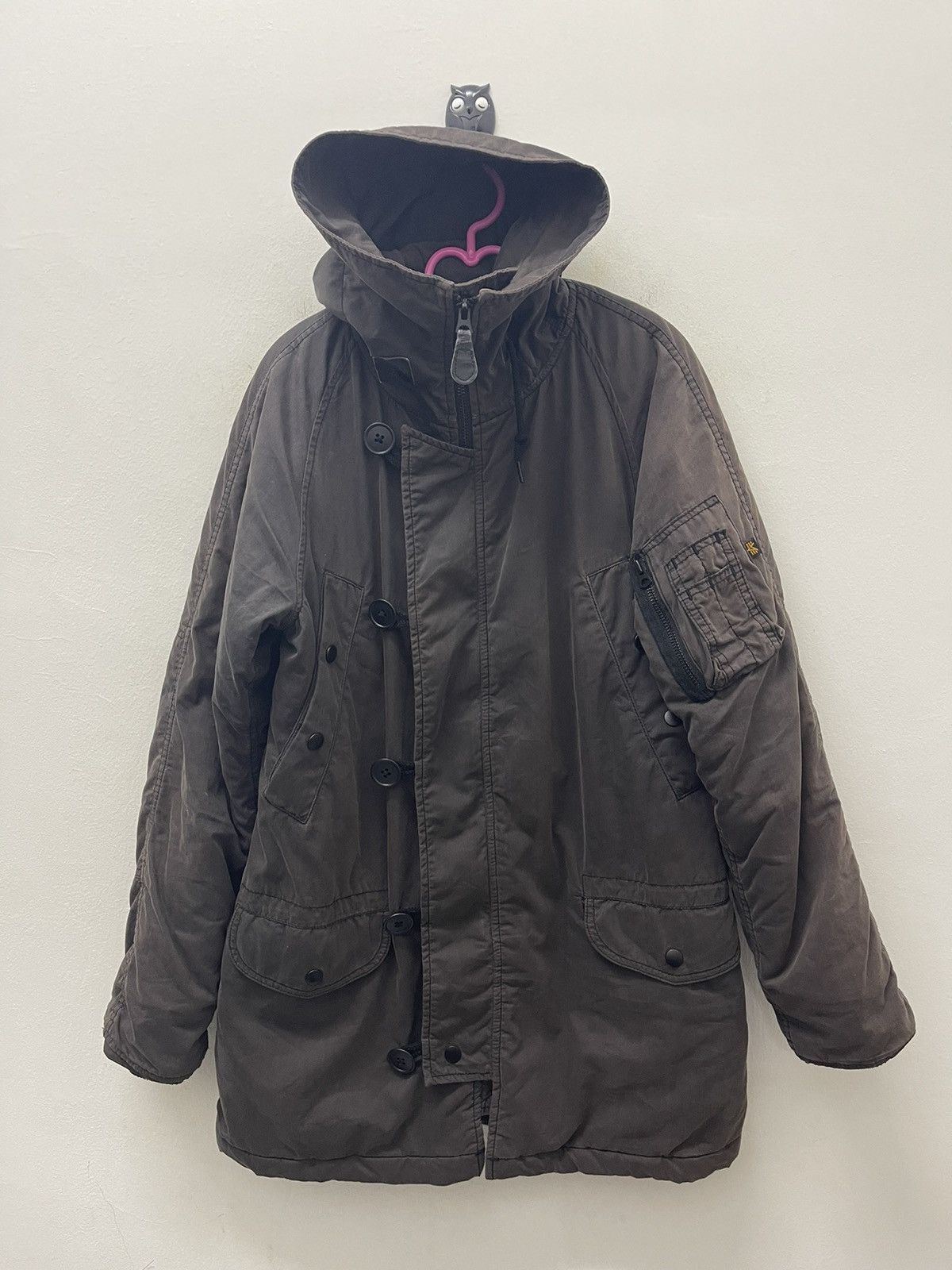 image of Vintage Mhl Margaret Howell X Alpha Industries in Grey, Men's (Size Small)