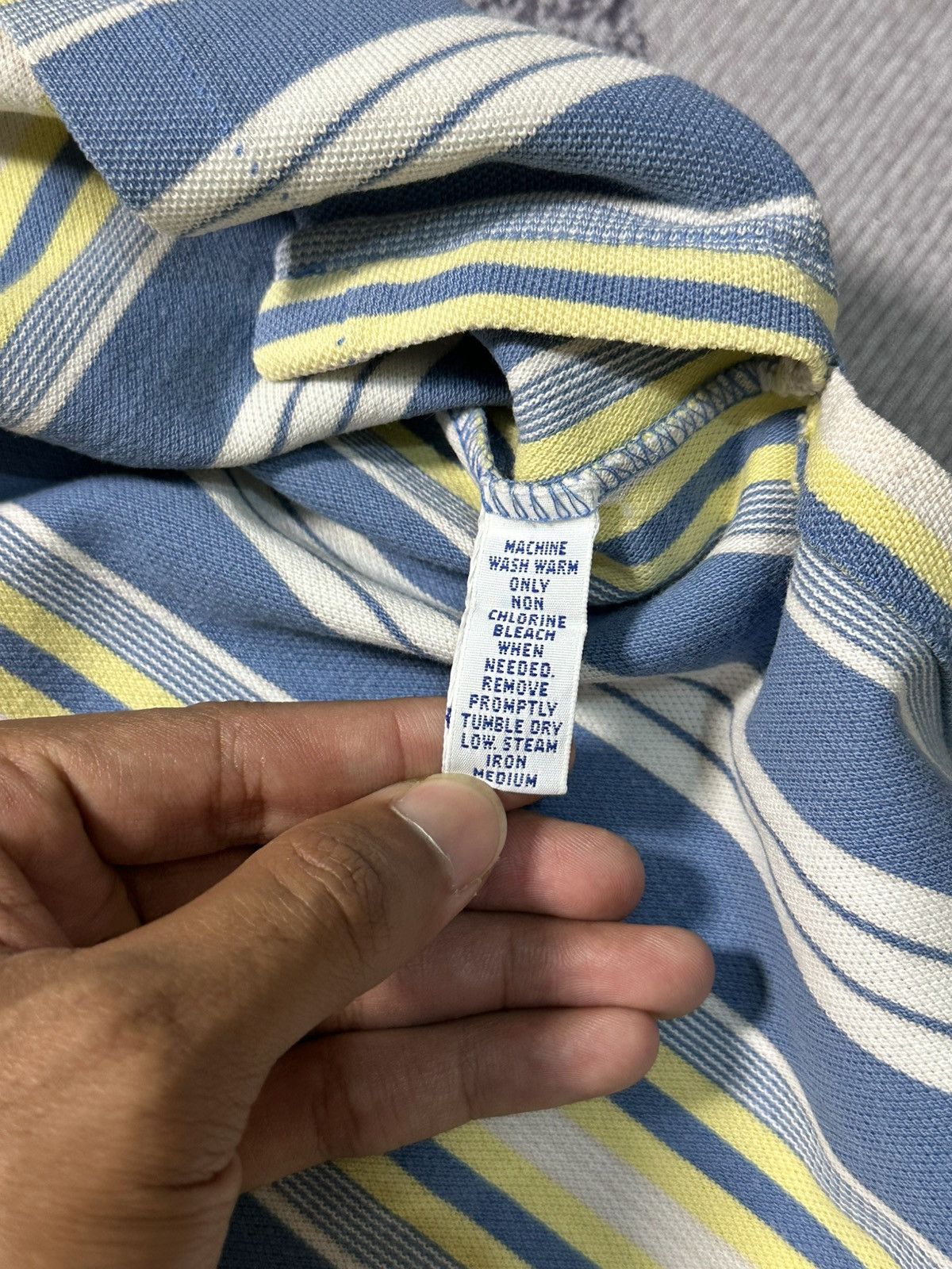 Polo Ralph Lauren Vintage 90s Polo Ralph Lauren Stripe Polo Shirts Size US L / EU 52-54 / 3 - 7 Thumbnail
