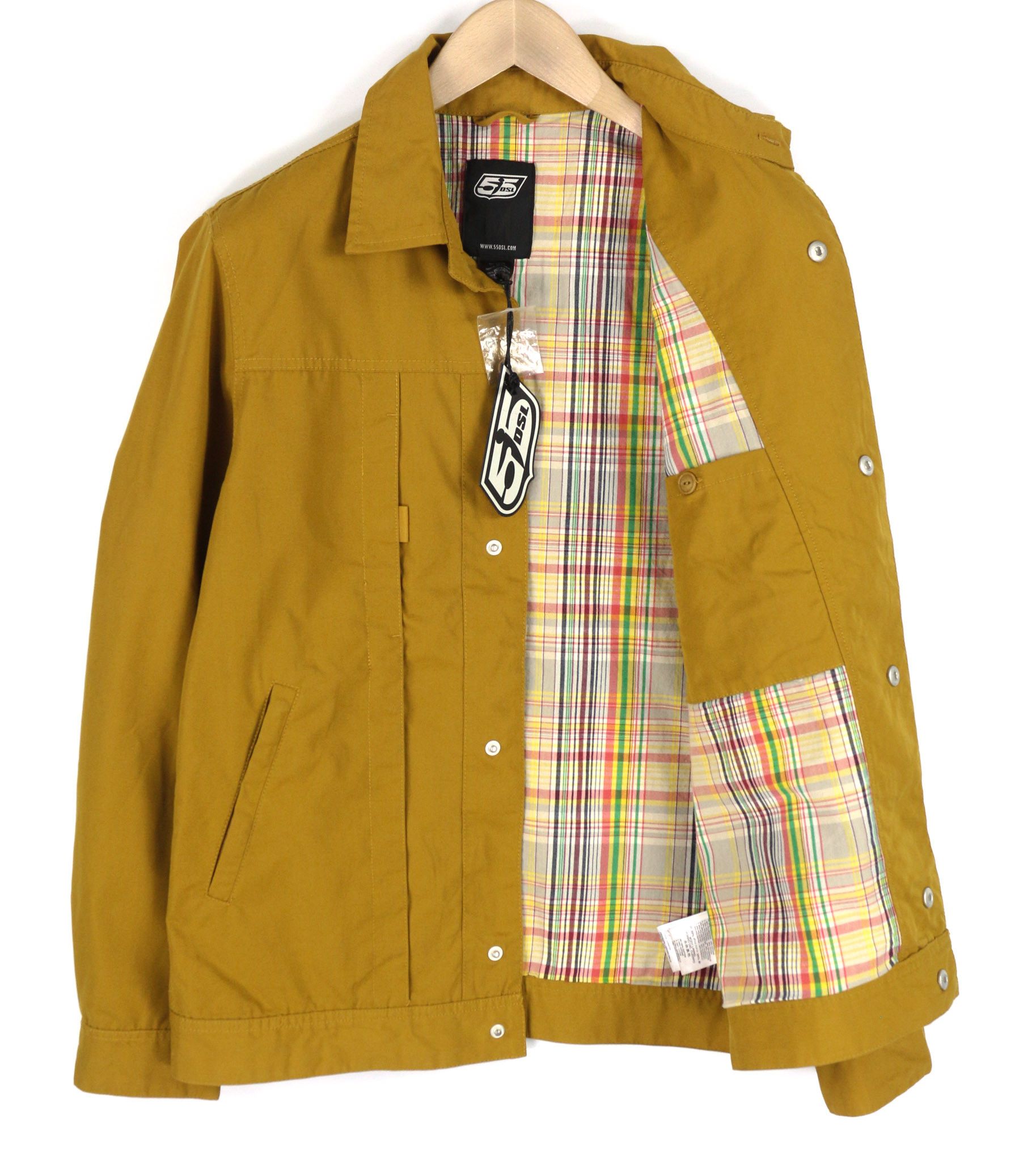 Diesel JERKLEY M 55DSL Snap Button Mustard Jacket 40229 Size US M / EU 48-50 / 2 - 4 Thumbnail