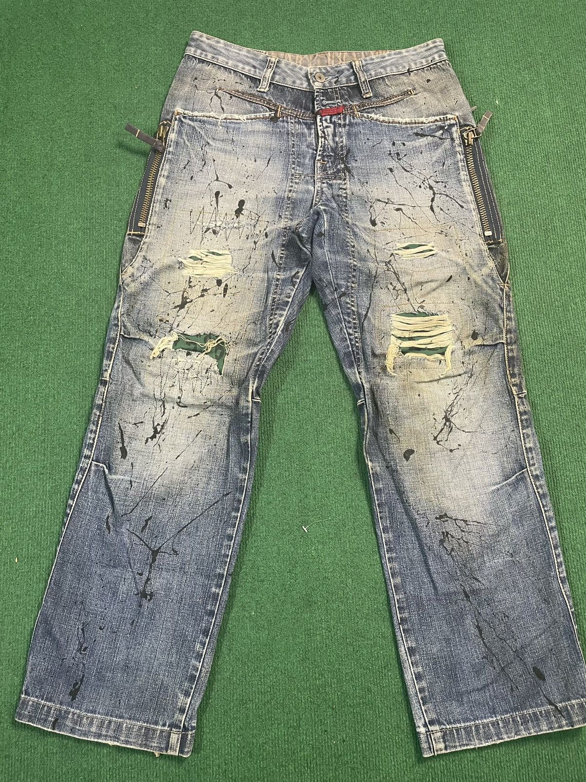 Marithe + Francois Girbaud Distressed Marithe Francois Girbaud Jeans very rare Size US 31 - 2 Thumbnail