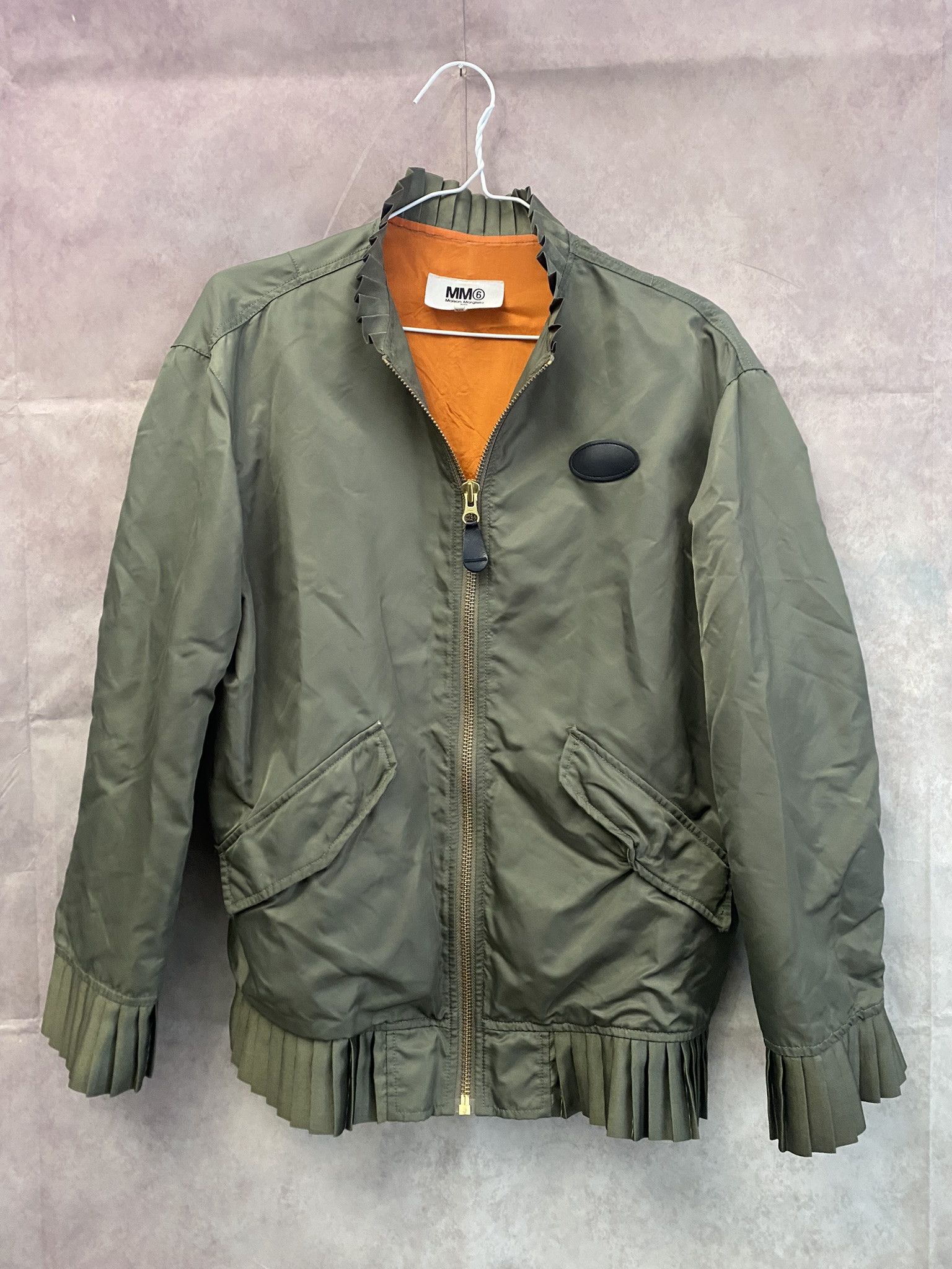 image of Archival Clothing Maison Margiela Bomber Ma-1 Luxury in Green, Women's (Size Small)