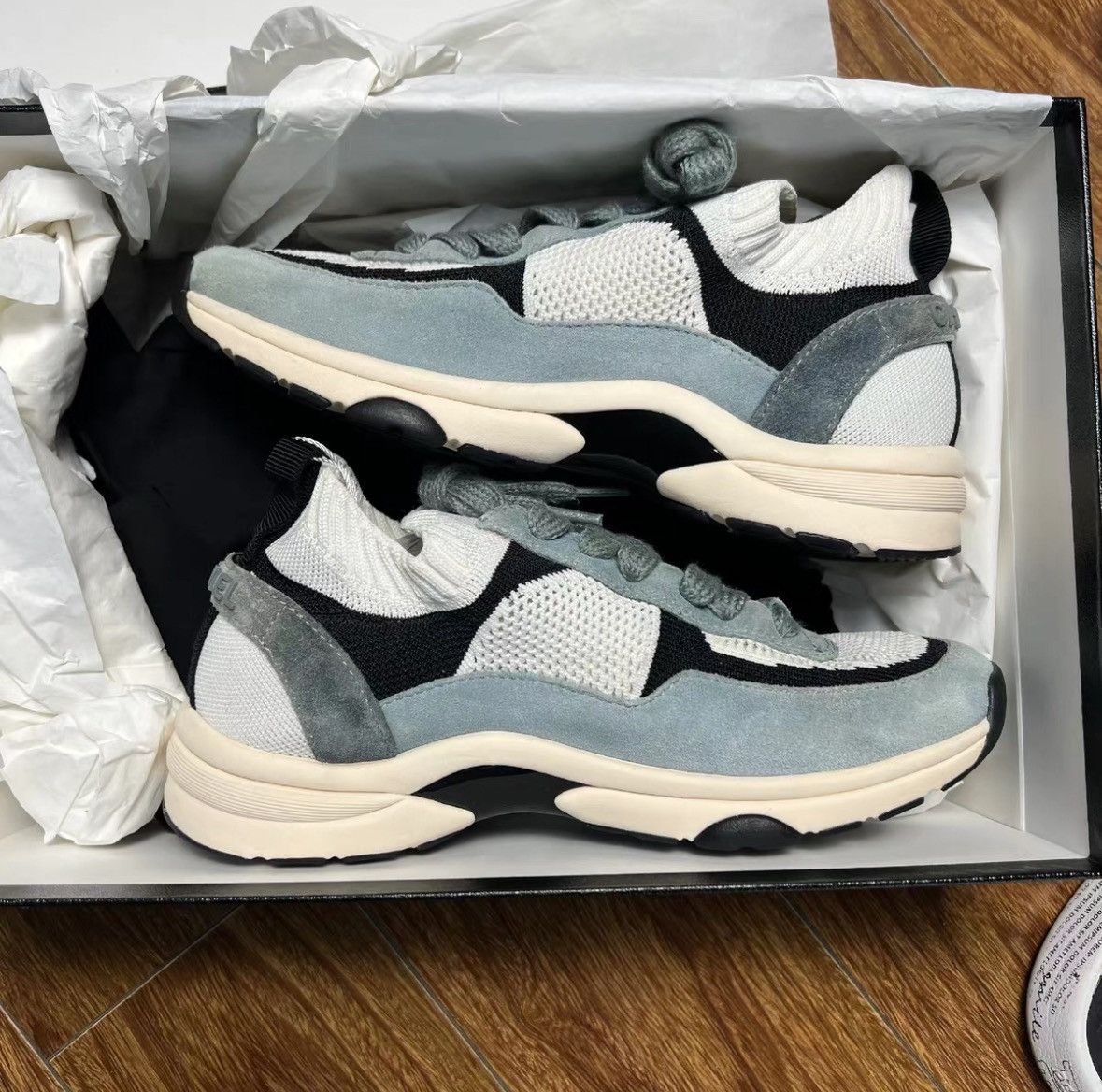 Chanel Chanel Calfskin Sneakers Size US 7.5 / IT 37.5 - 2 Thumbnail