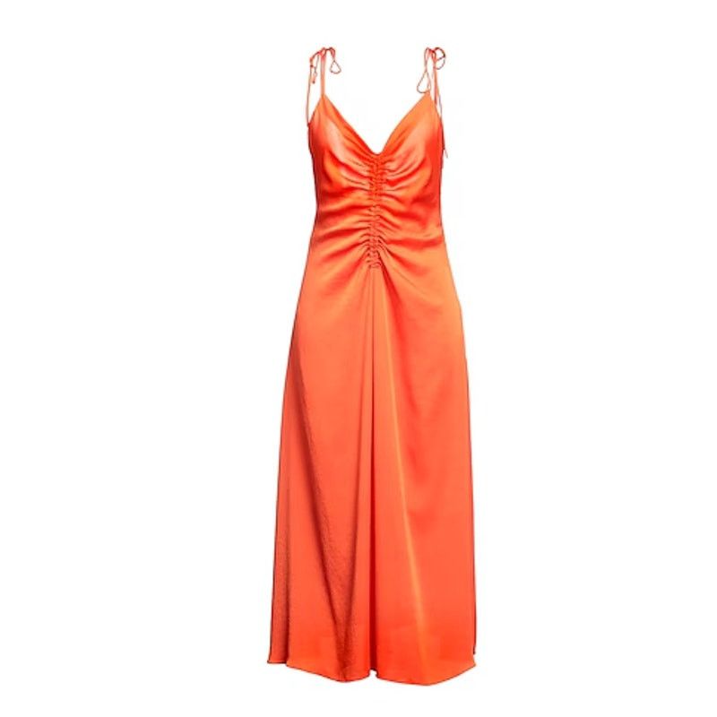 jason wu orange dress Spring Fashion Pleated Dress 2019 Jason Wu Collection Spring 2019  Ready-to-Wear Collection Vogue