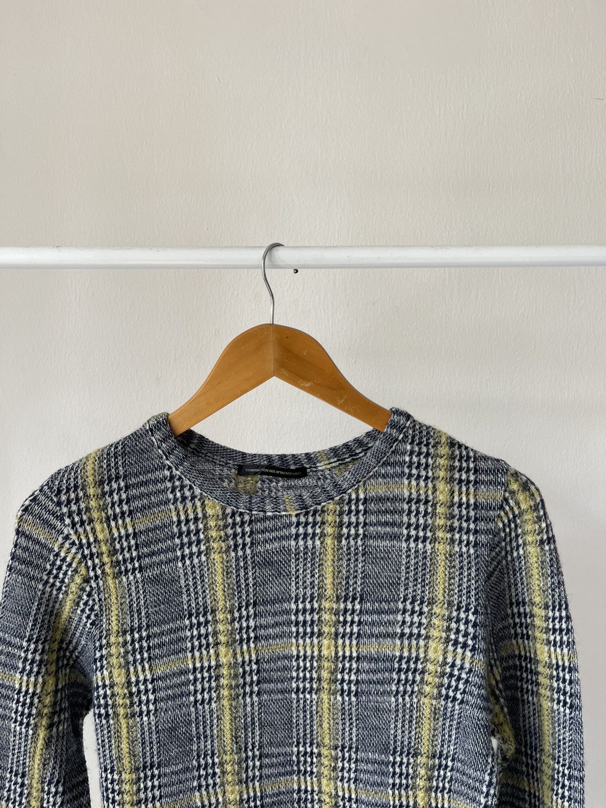 Y's × Yohji Yamamoto Yohji Yamamoto Plaid Wool Knitwear Size US XS / EU 42 / 0 - 3 Thumbnail