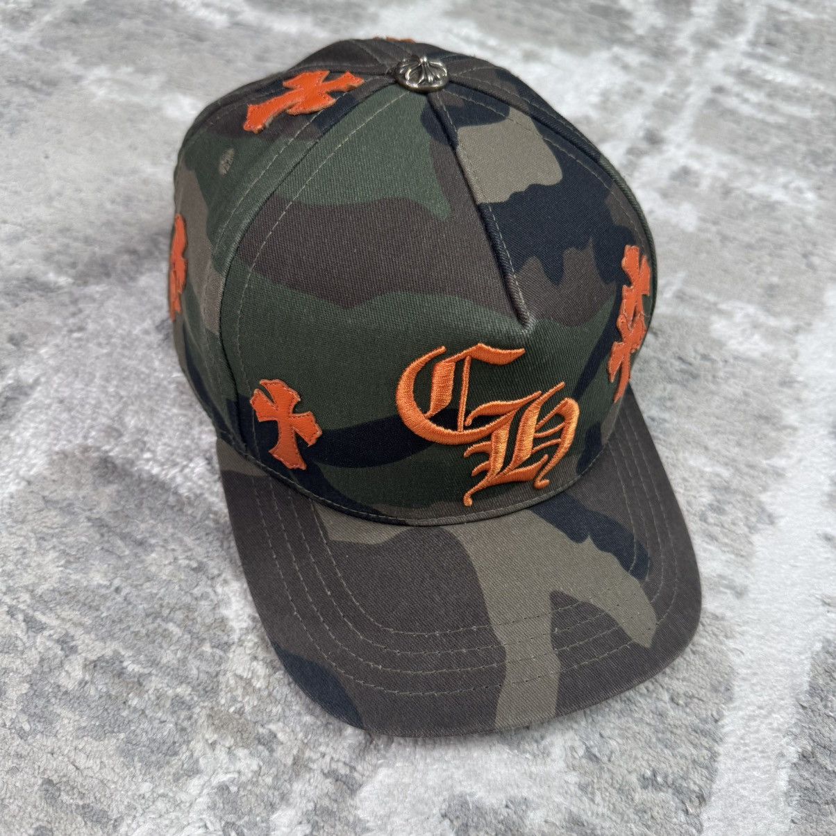 Chrome Hearts Camo cross patch baseball hat Size ONE SIZE - 3 Thumbnail