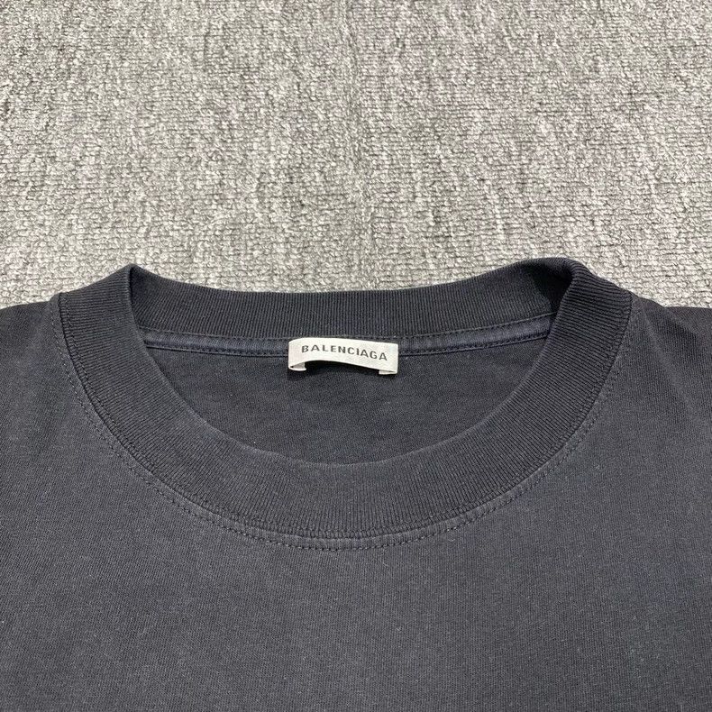 Balenciaga Balenciaga Back patch blue letter short-sleeve Size US S / EU 44-46 / 1 - 7 Thumbnail