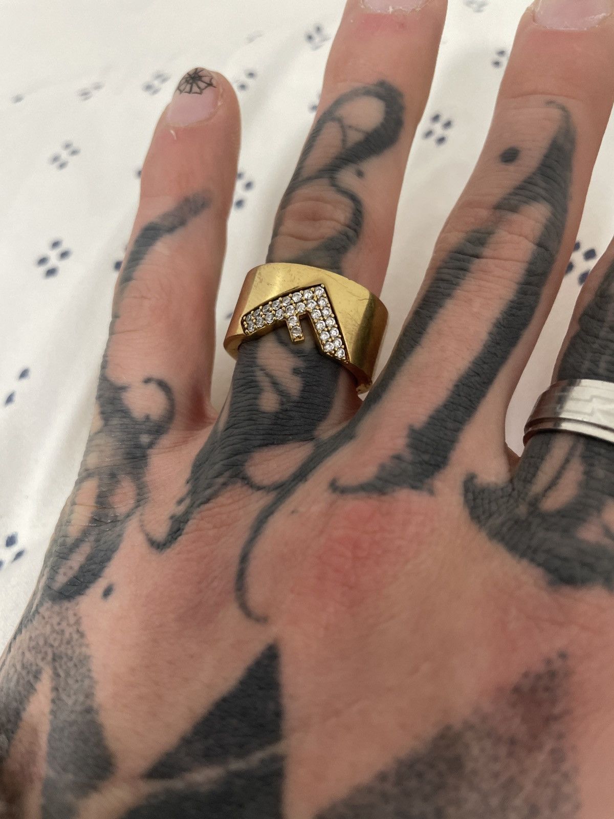 image of Fendi Ring in Gold, Men's