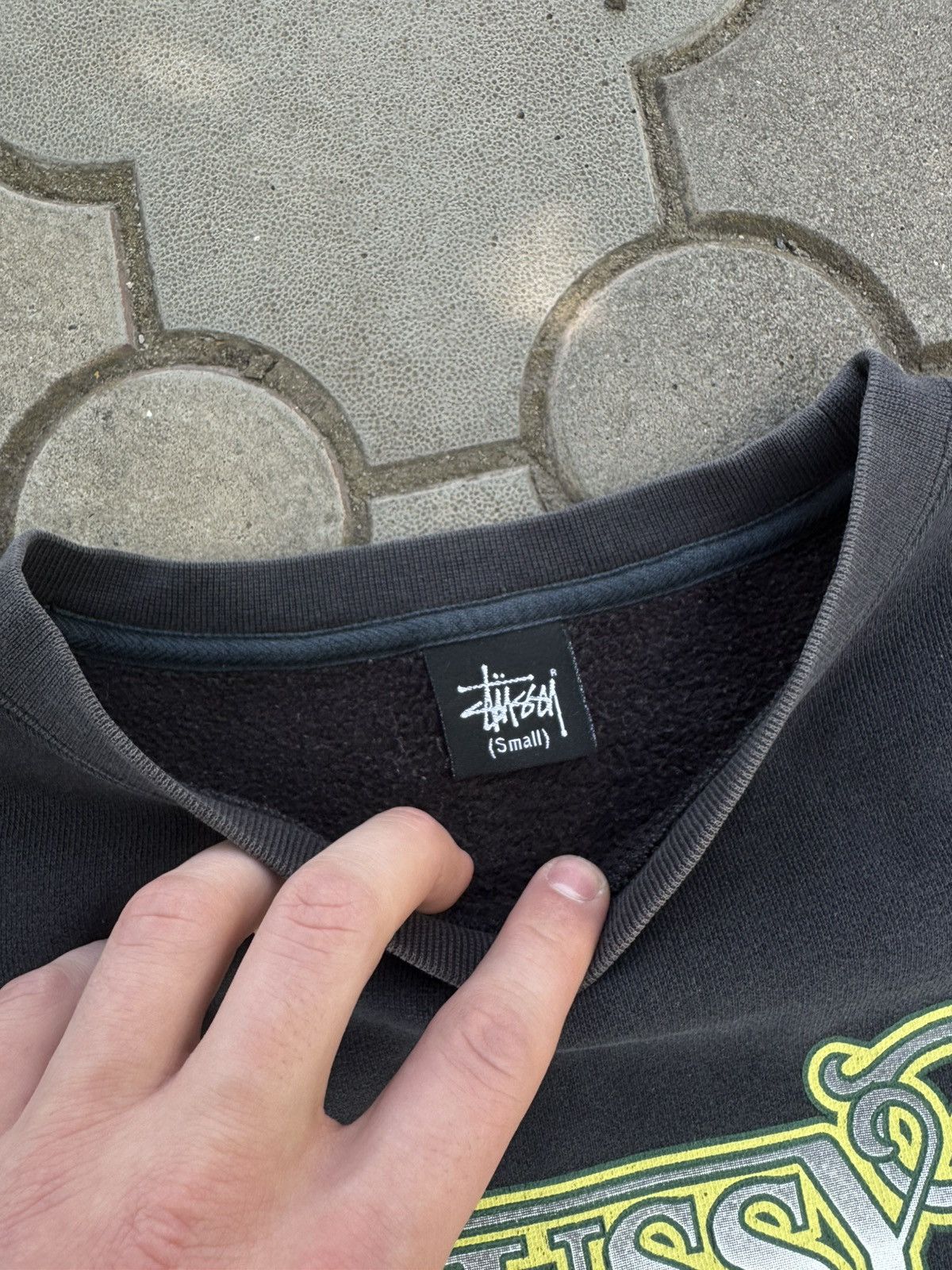 Stussy Vintage 90s Stussy Big Logo Faded Sweatshirt Size US S / EU 44-46 / 1 - 4 Thumbnail
