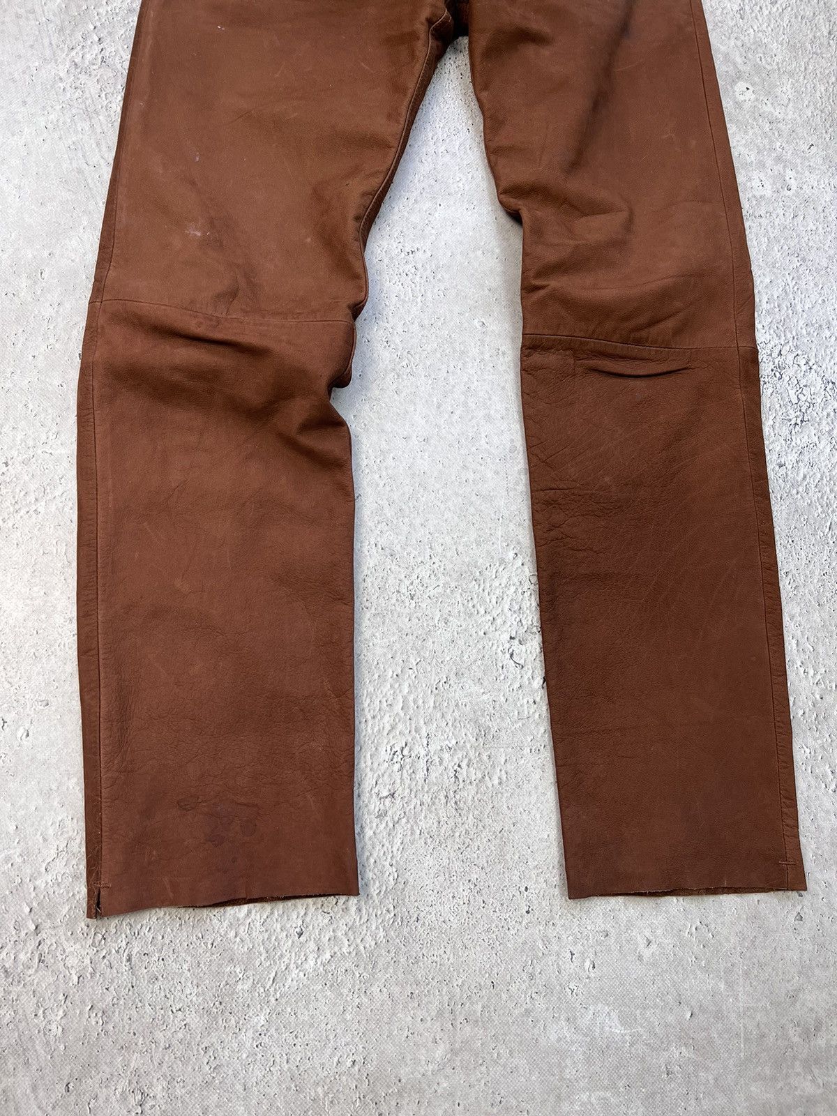 14th Addiction × Kadoya × Yasuyuki Ishii Bidding Offer © © VTG Kadoya STYLE LEATHER pants Size US 32 / EU 48 - 2 Thumbnail