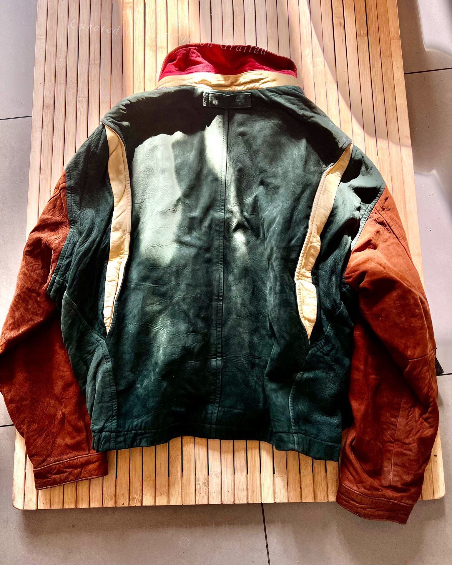 Vintage Vintage Nautica Men's Leather Jacket Size US S / EU 44-46 / 1 - 1 Thumbnail