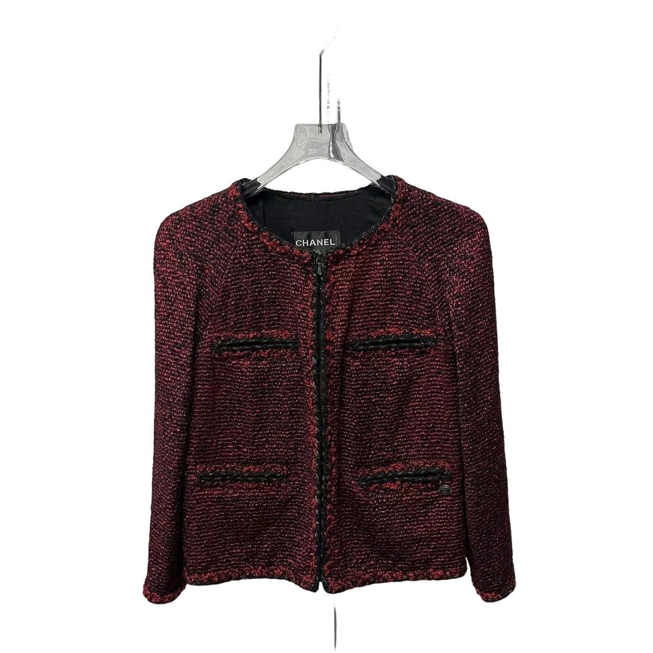 Chanel Chanel Tweed Four-Pocket Zip Jacket 38 Size S / US 4 / IT 40 - 1 Thumbnail