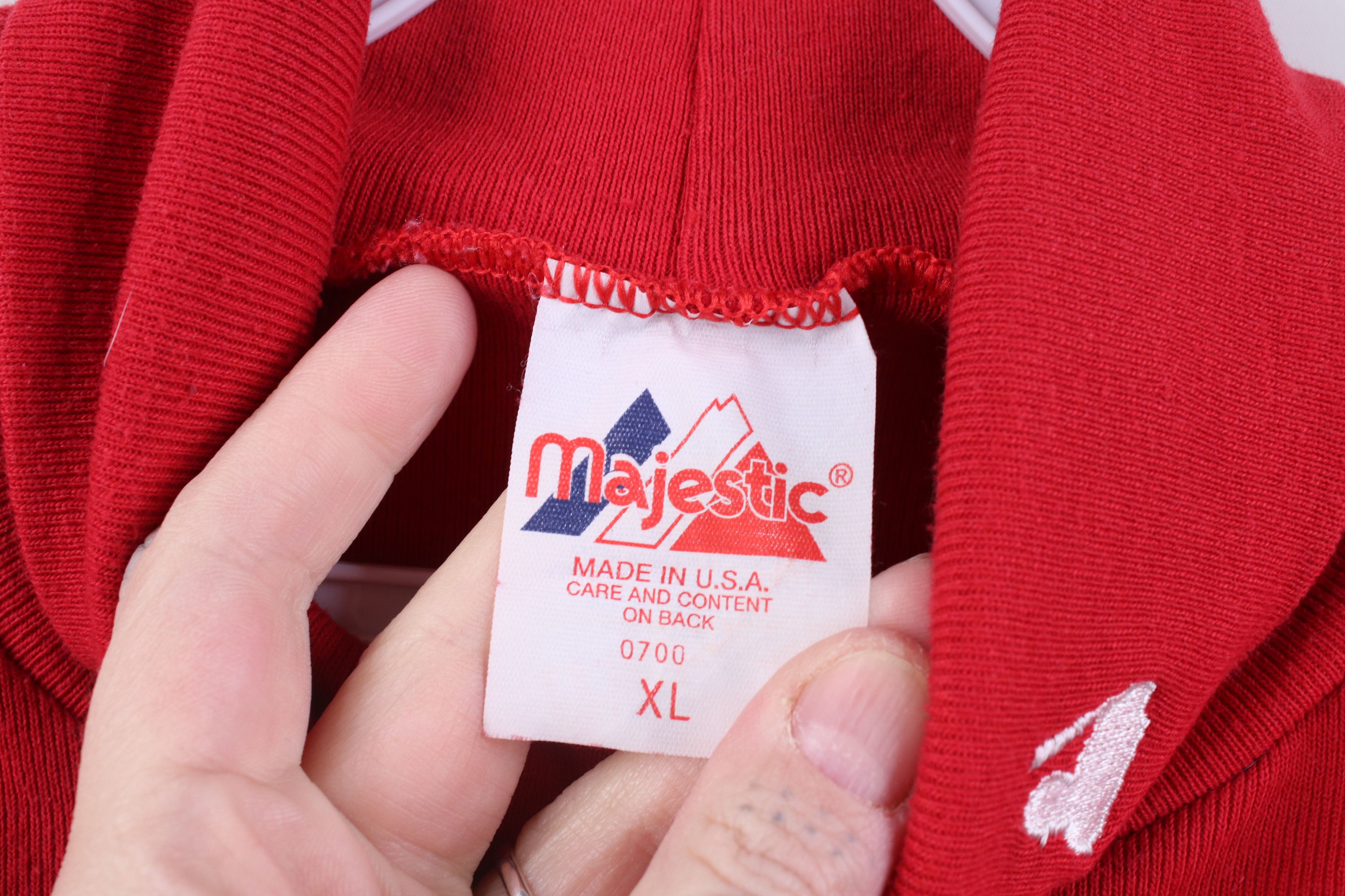 Majestic Vintage 90s Majestic Indians Ribbed Knit Turtleneck USA Size US XL / EU 56 / 4 - 7 Thumbnail