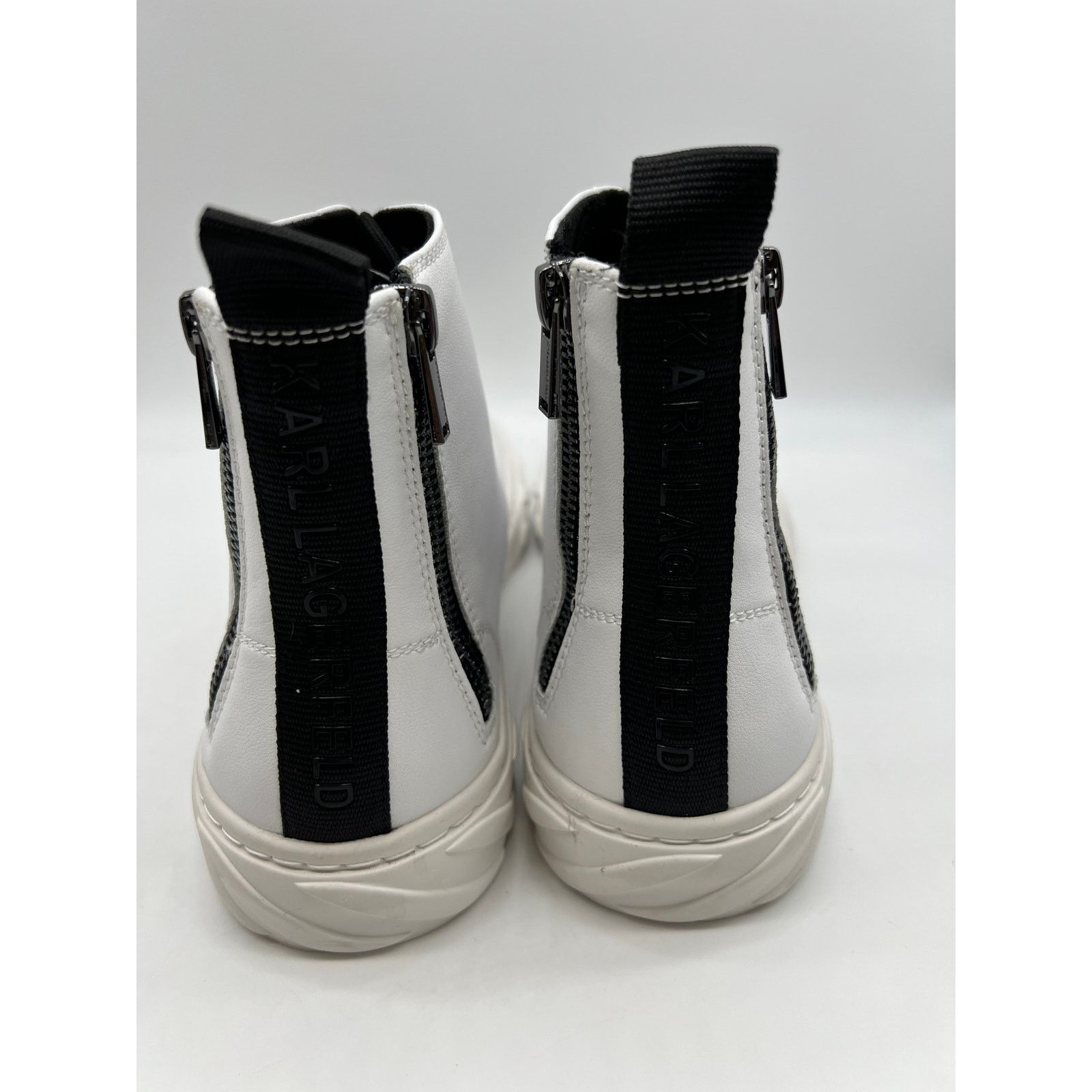 Karl Lagerfeld Karl Lagerfeld Men's Paris Sneakers High Top Heel Zip 10.5M Size US 10.5 / EU 43-44 - 10 Thumbnail