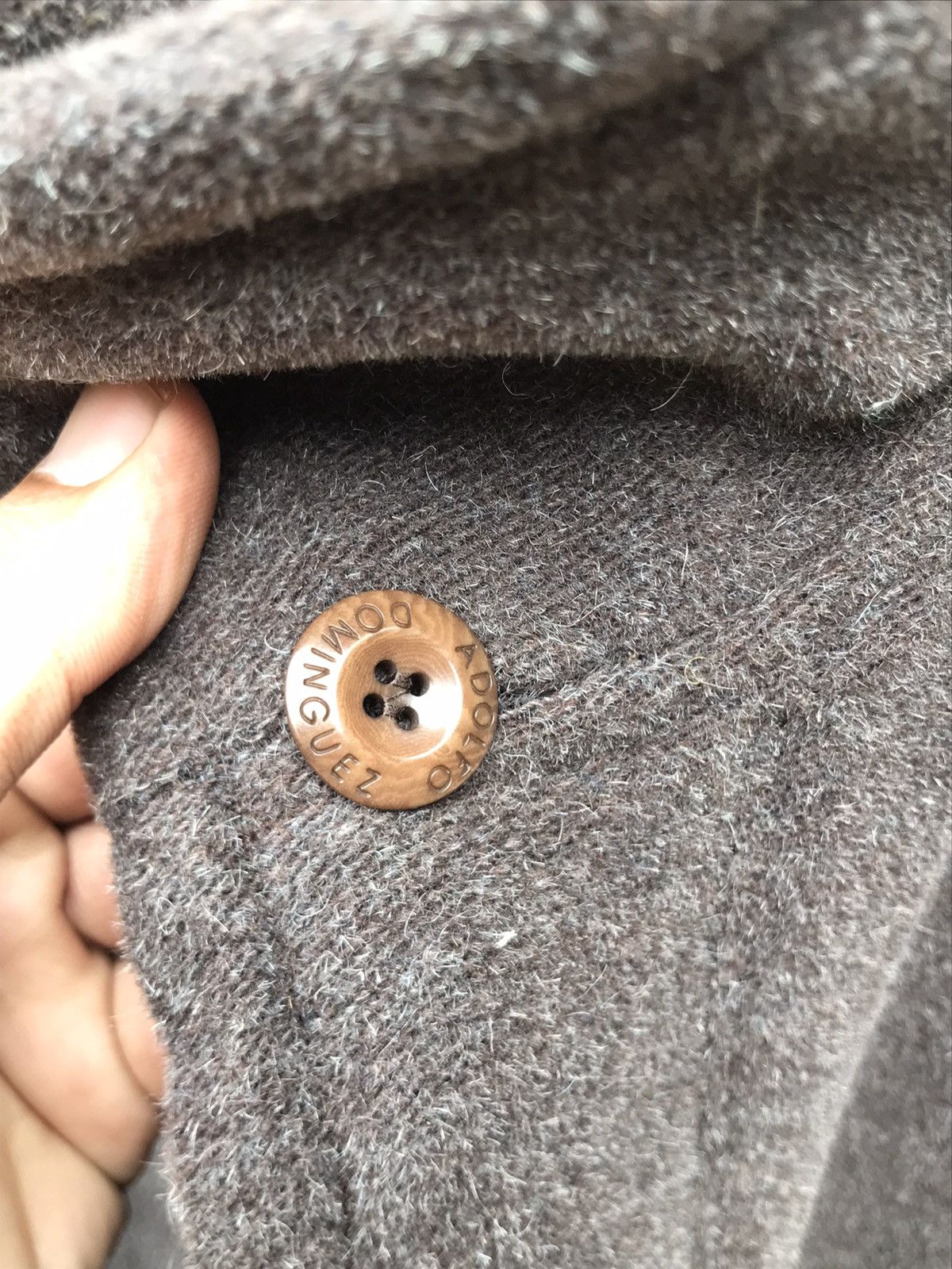 Adolfo Dominguez × Designer × Vintage ⚡️Vintage Adolfo Dominguez Wool Coat Made in Spain- L Size US L / EU 52-54 / 3 - 5 Thumbnail