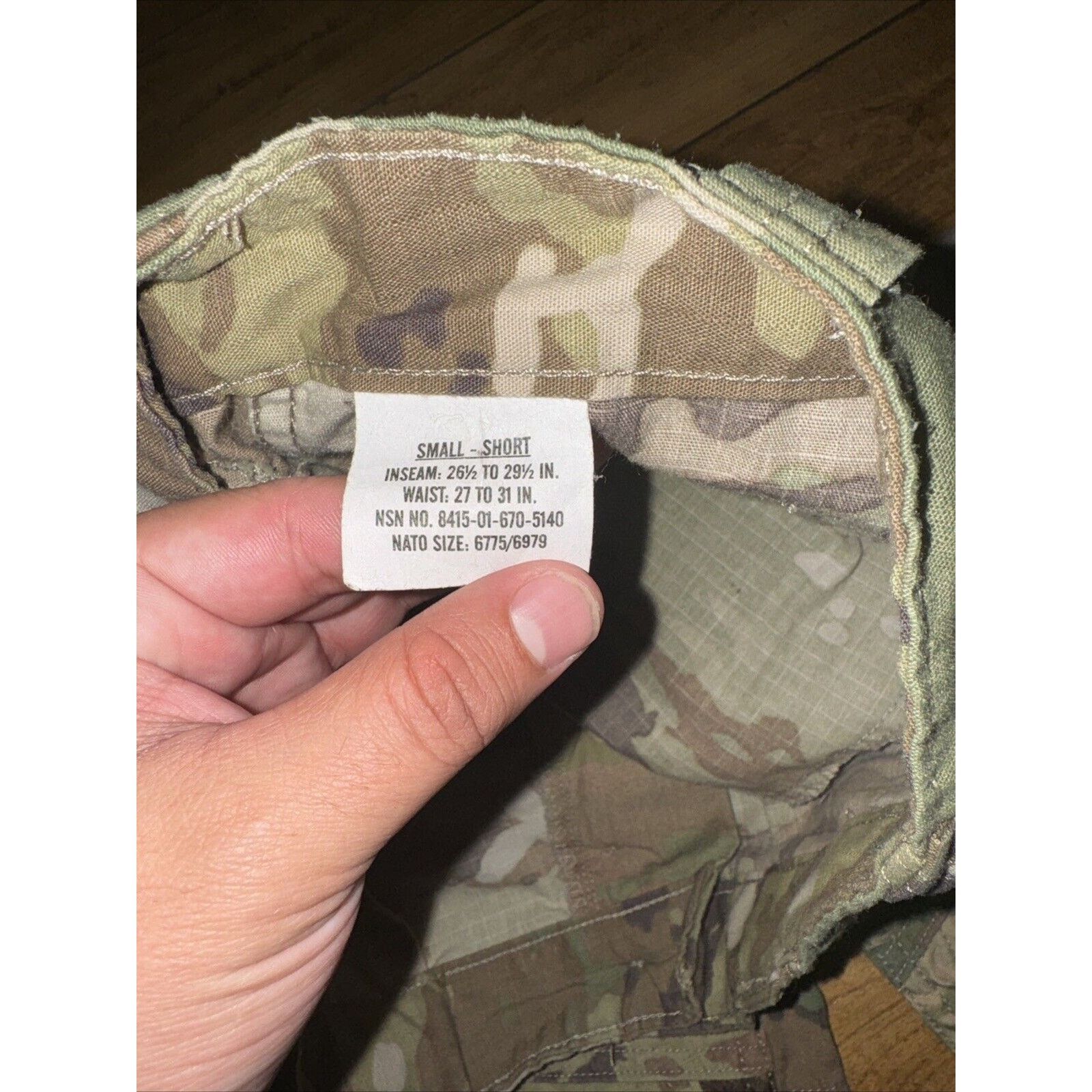 Japanese Brand × Vintage Military Camo Cargo Pants 30x32 Measured Green Tan Size US 30 / EU 46 - 4 Thumbnail