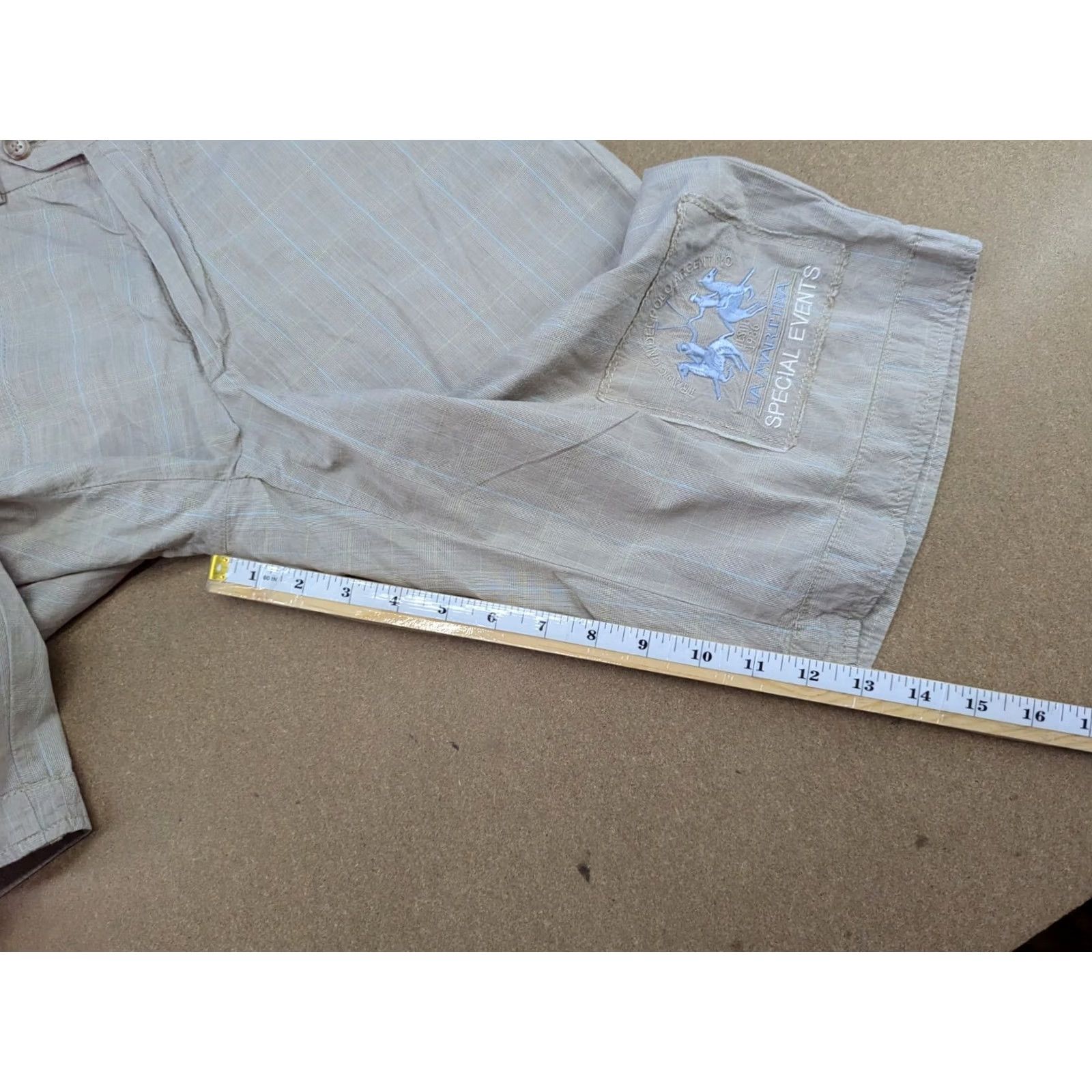La Martina La Martina Chino Shorts Mens Beige Size 14 Regular 32 Inseam 13 in Pockets Cotton Vintage: No Polo Special events Casual Shirt/Hypo Size US XS / EU 42 / 0 - 5 Thumbnail