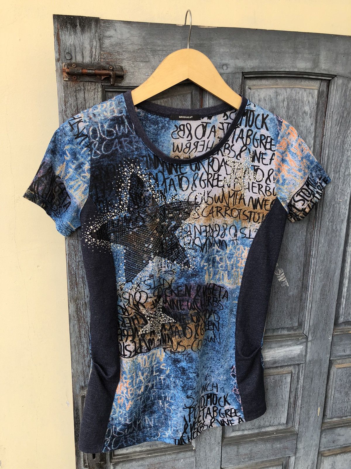 Japanese Brand Brodiaea Japanese Poem Party for She/Her with Denim Diamond Size M / US 6-8 / IT 42-44 - 3 Thumbnail
