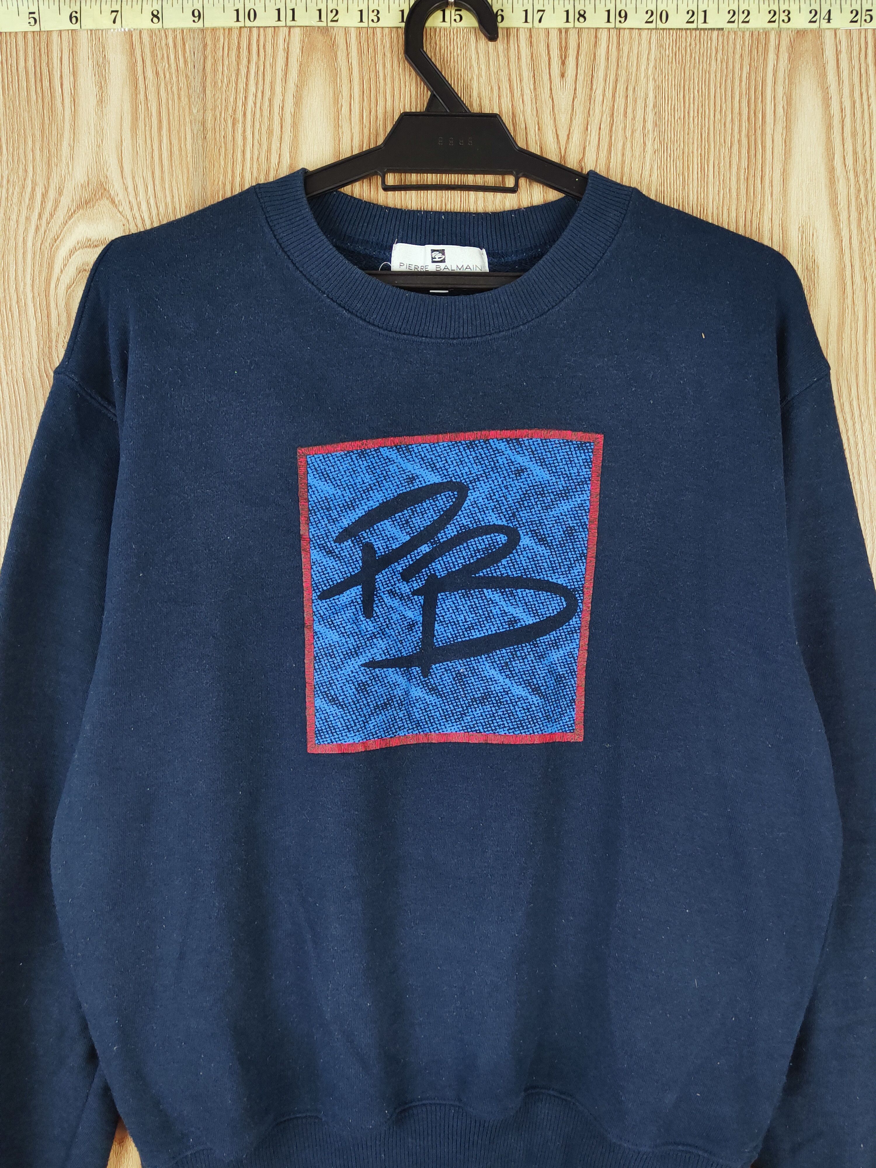 Pierre Balmain × Vintage Pierre Balmain Navy Sweatshirts (Vintage cool stuff) Size US M / EU 48-50 / 2 - 2 Thumbnail