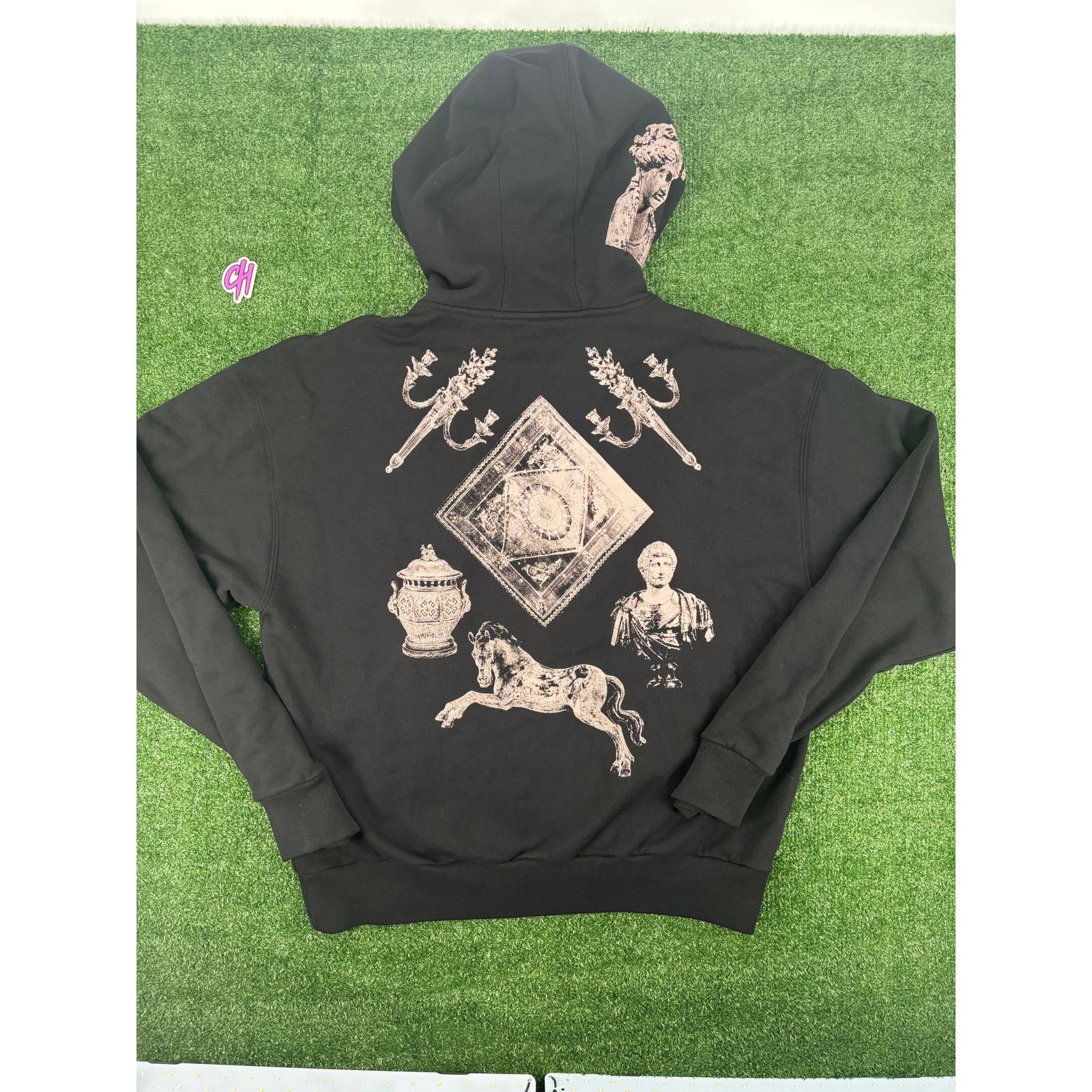 Givenchy Givenchy Men's Boxy 'Tarot' Black Full-Zip Hoodie Size XXL Size US XXL / EU 58 / 5 - 4 Thumbnail