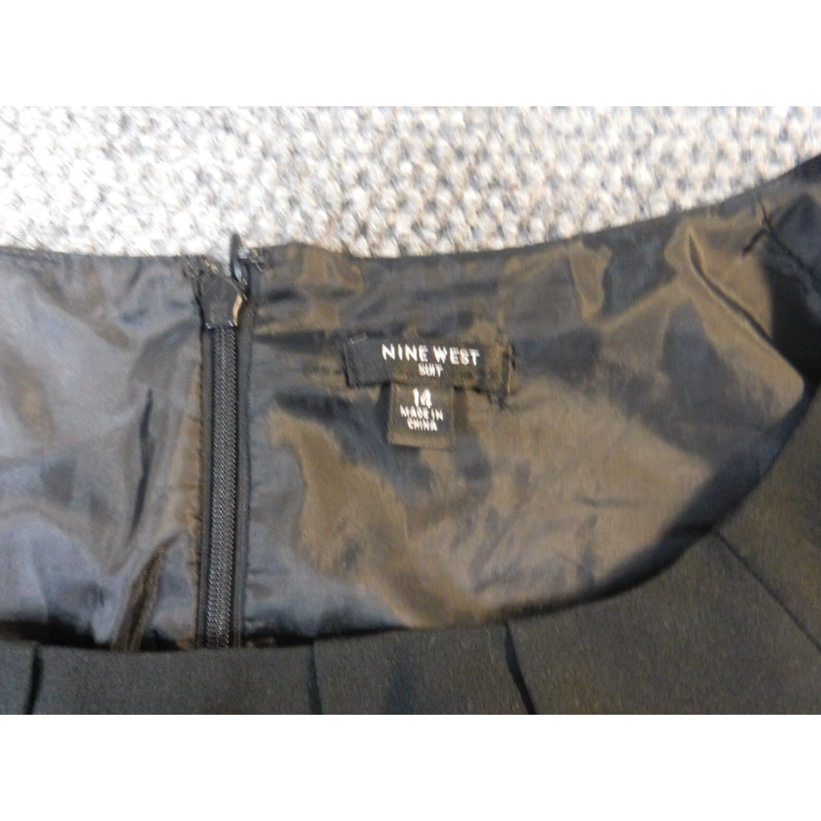 Nine West Nine West Womens dress 14 black midi lined zip a-line suit Size XL / US 12-14 / IT 48-50 - 6 Thumbnail