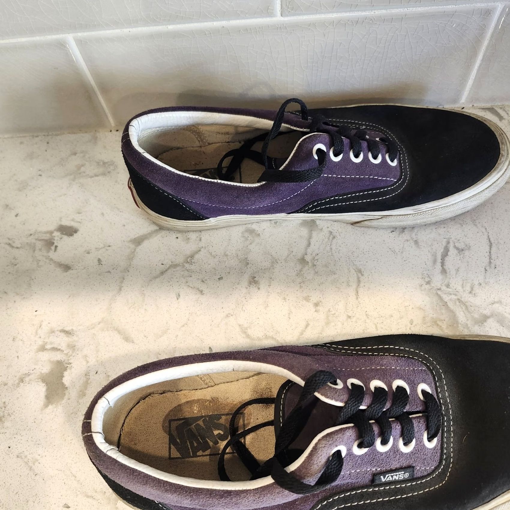 Vans VANS Era Purple Black Low Top Skate Shoes Mens 8.5 Canvas Suede Era Classic Comfort Sneaker Lace Up Shoes Mens Womens Size US M / EU 48-50 / 2 - 6 Thumbnail