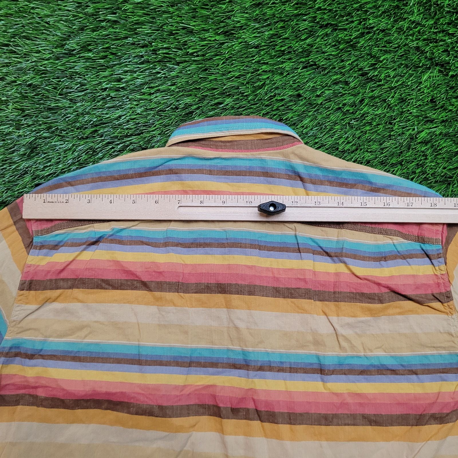 Lucky Brand VTG Y2K Lucky Brand California Baja Stripe Shirt L Boho Surf Size US L / EU 52-54 / 3 - 8 Thumbnail