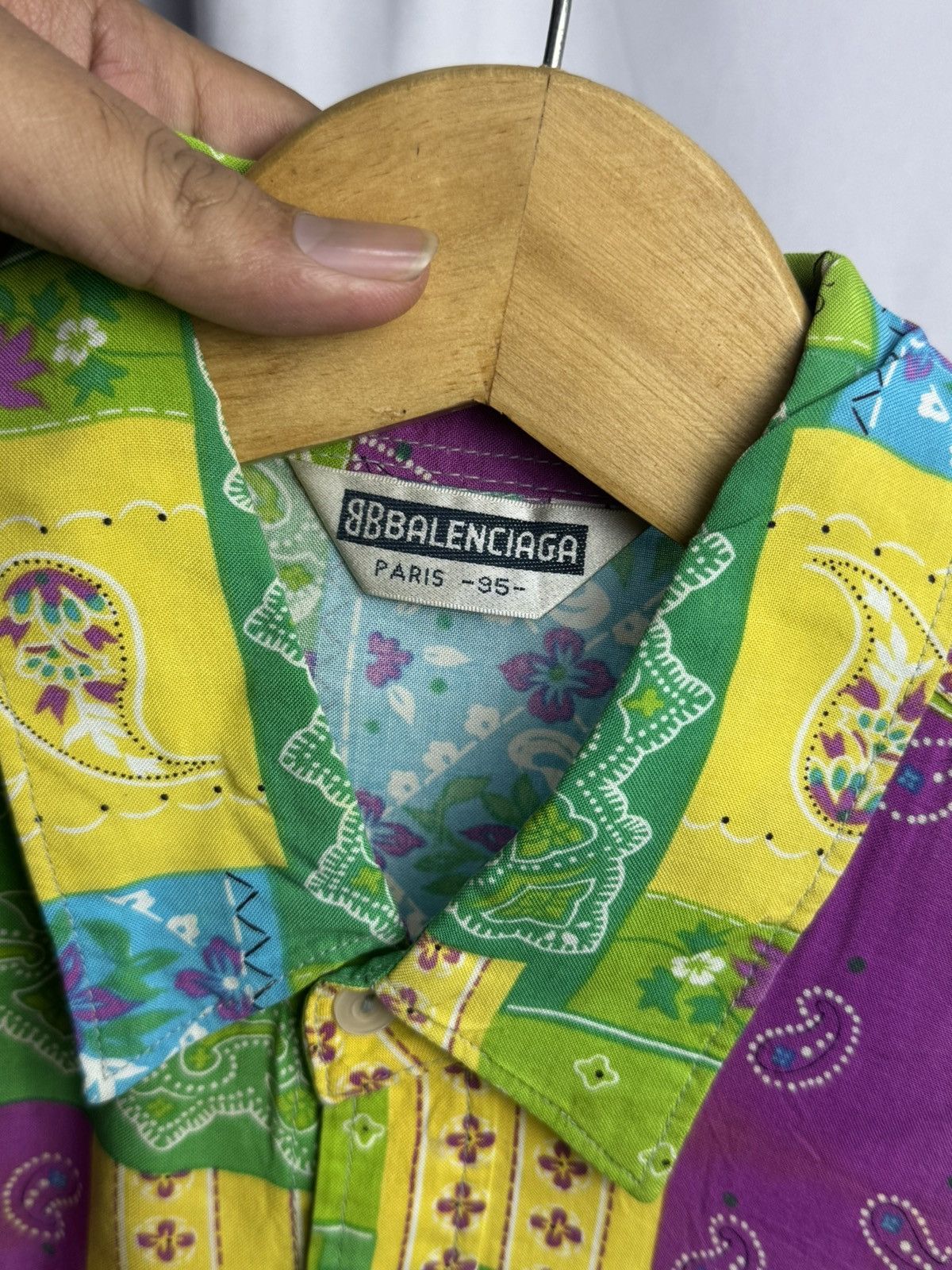 Balenciaga Balenciaga Paisley Bandana Botton Shirt Size US M / EU 48-50 / 2 - 6 Thumbnail