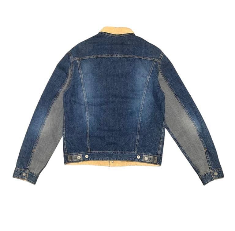 Japanese Brand Vintage 80s Patchwork Trucker Denim Jacket Size US L / EU 52-54 / 3 - 2 Thumbnail