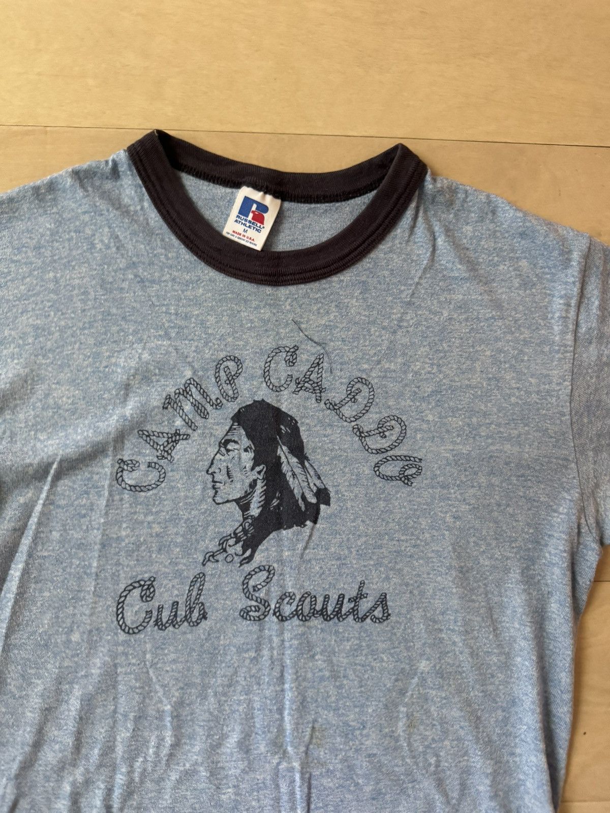 Russell Athletic Vintage 90s Cub Scouts Ringer Tee Size US M / EU 48-50 / 2 - 2 Thumbnail