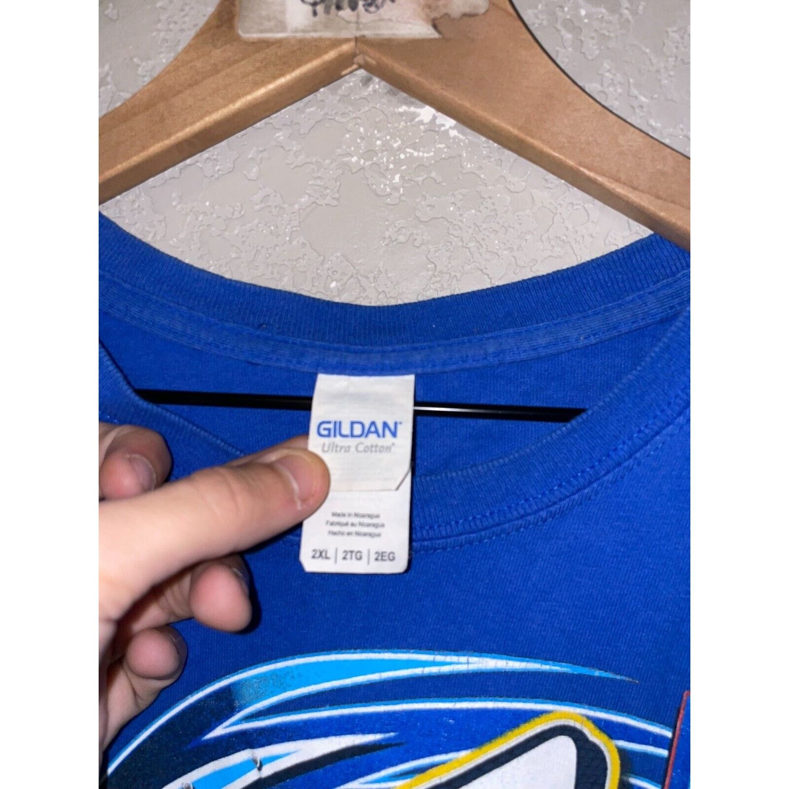 Gildan Jesse Stovall Shirt The Undertaker Drag Race Blue Tee 2XL Size US XXL / EU 58 / 5 - 6 Thumbnail