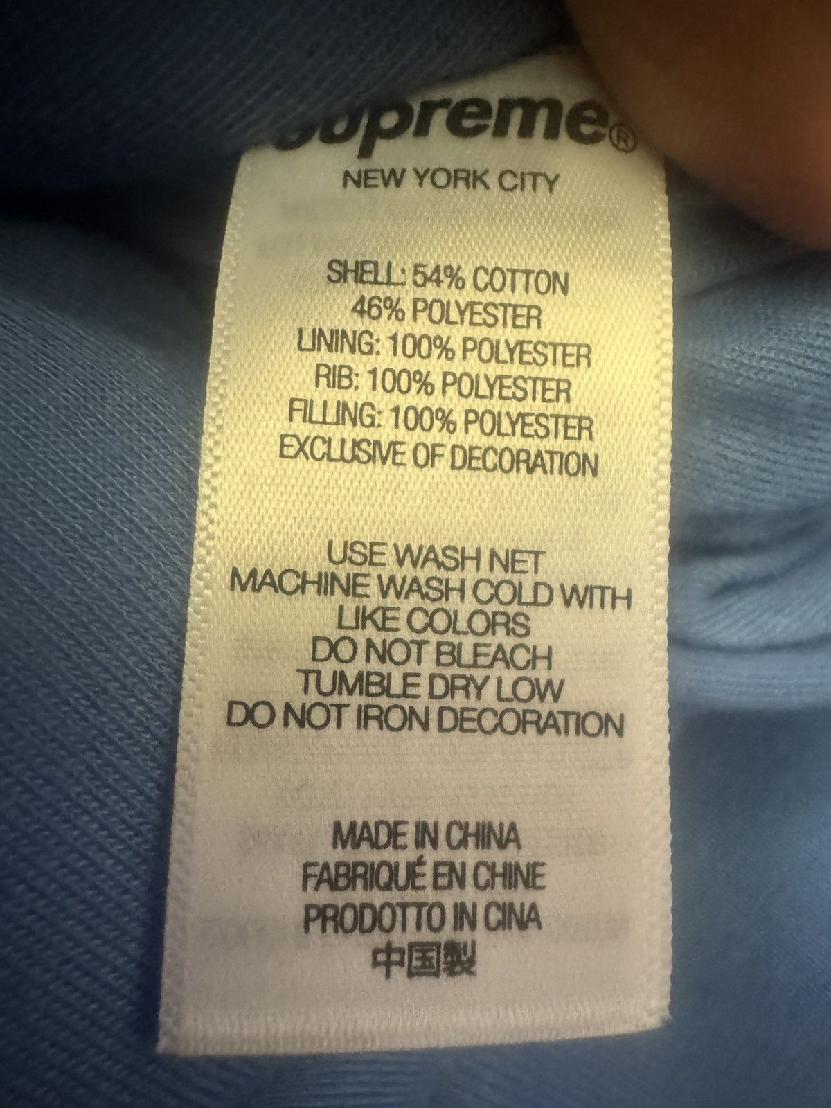 Supreme Supreme Filled Zip Up hoodie Sweatshirt (Size Large) Size US L / EU 52-54 / 3 - 7 Thumbnail